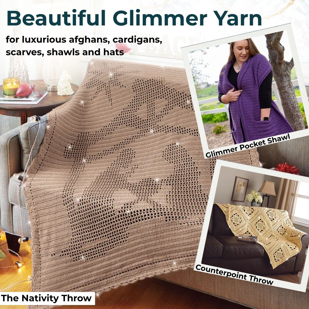 Mary Maxim Glimmer Yarn - Image 35