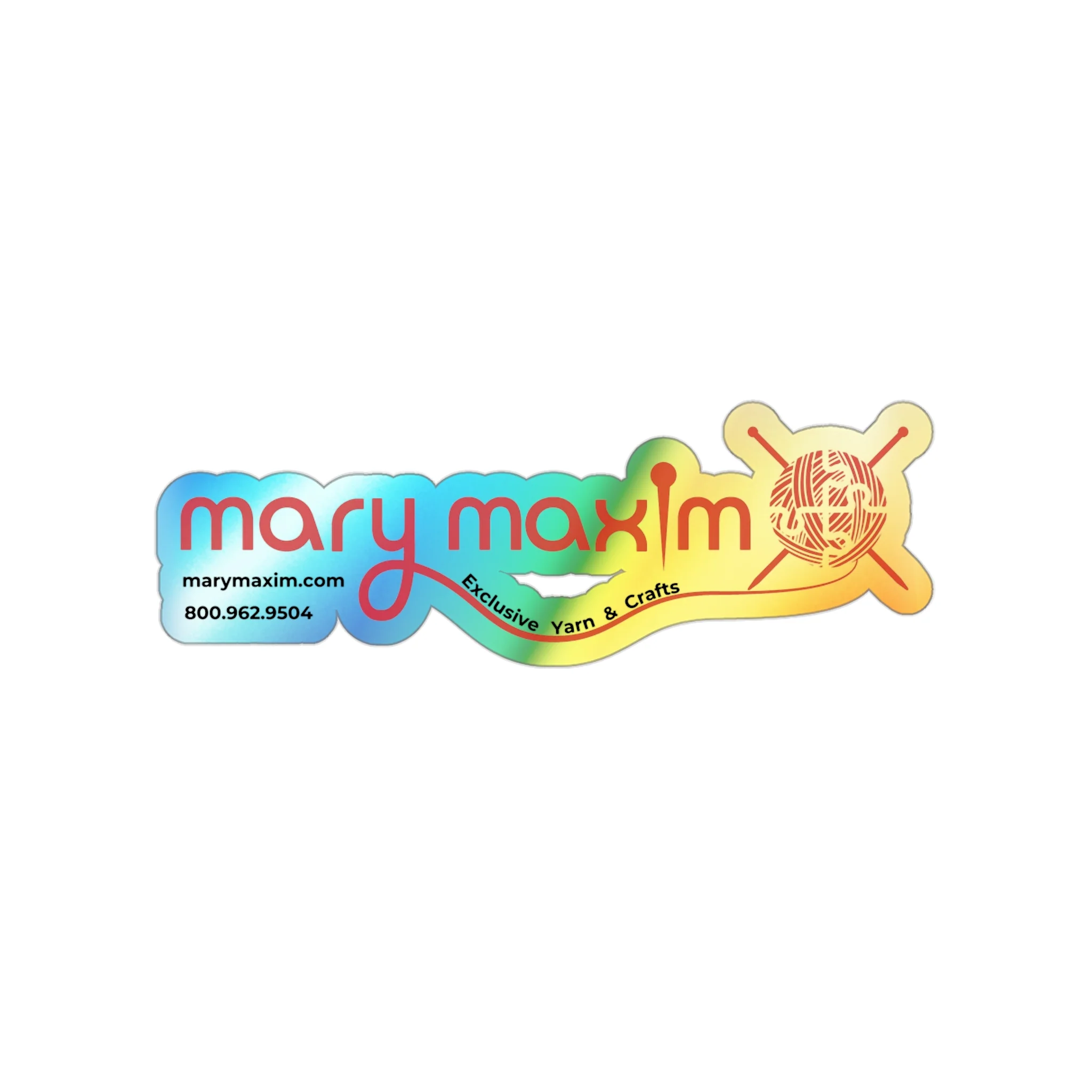 Mary Maxim Holographic Die-cut Sticker - Image 3