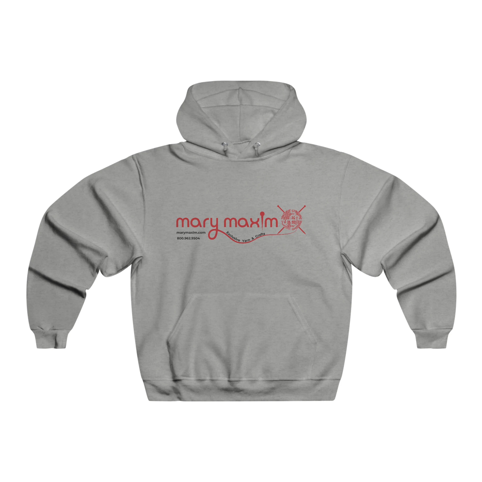 Mary Maxim Hoodie - Red Logo - Unisex - Image 2