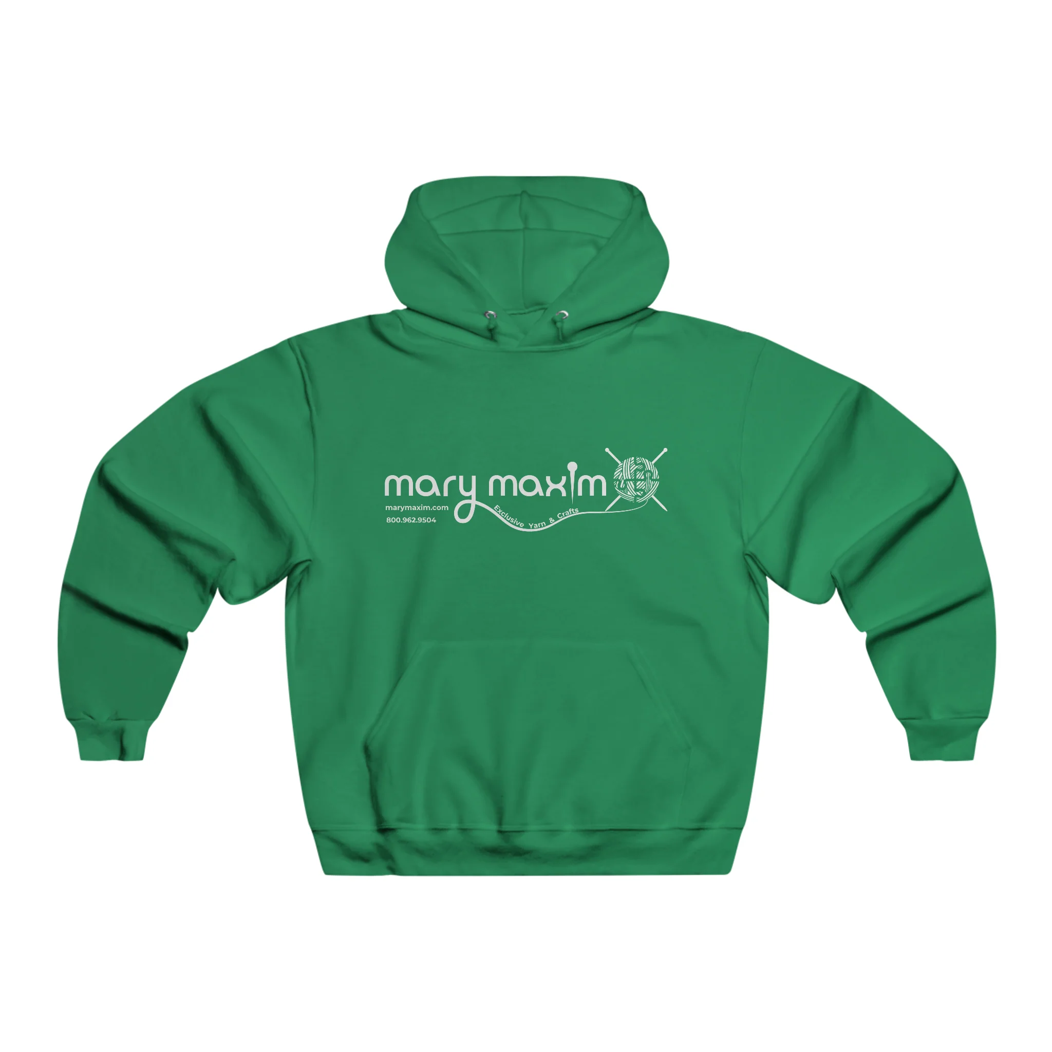 Mary Maxim Hoodie - White & Black Logo - Unisex - Image 5