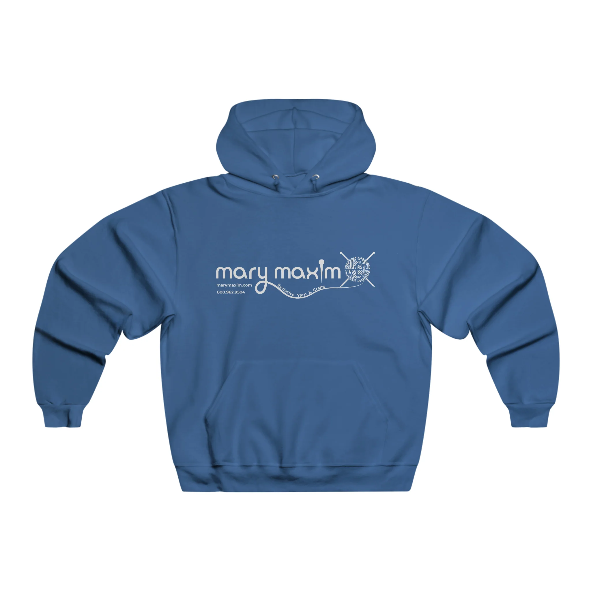 Mary Maxim Hoodie - White & Black Logo - Unisex - Image 6