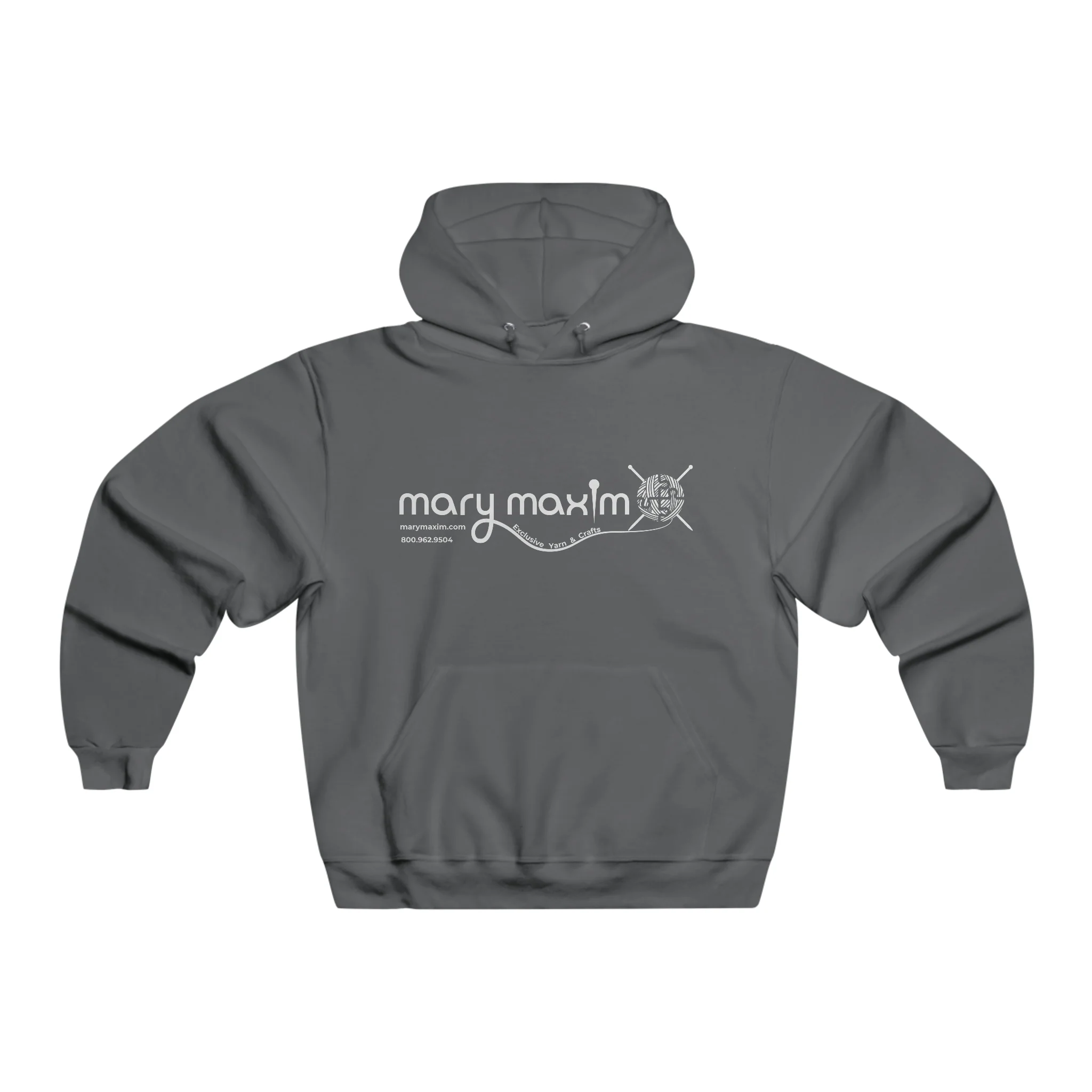 Mary Maxim Hoodie - White & Black Logo - Unisex - Image 8