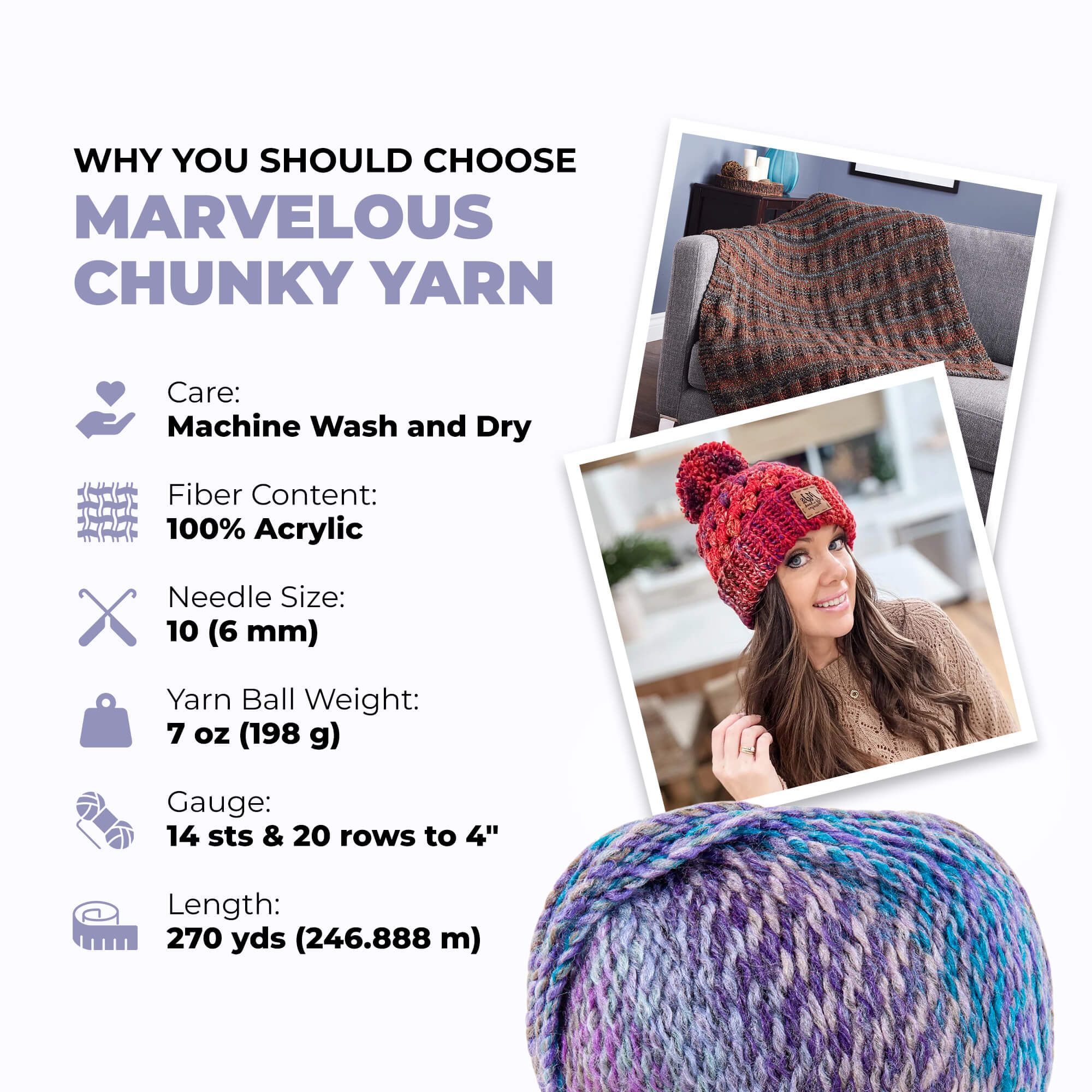 Mary Maxim Marvelous Chunky Yarn - Image 65