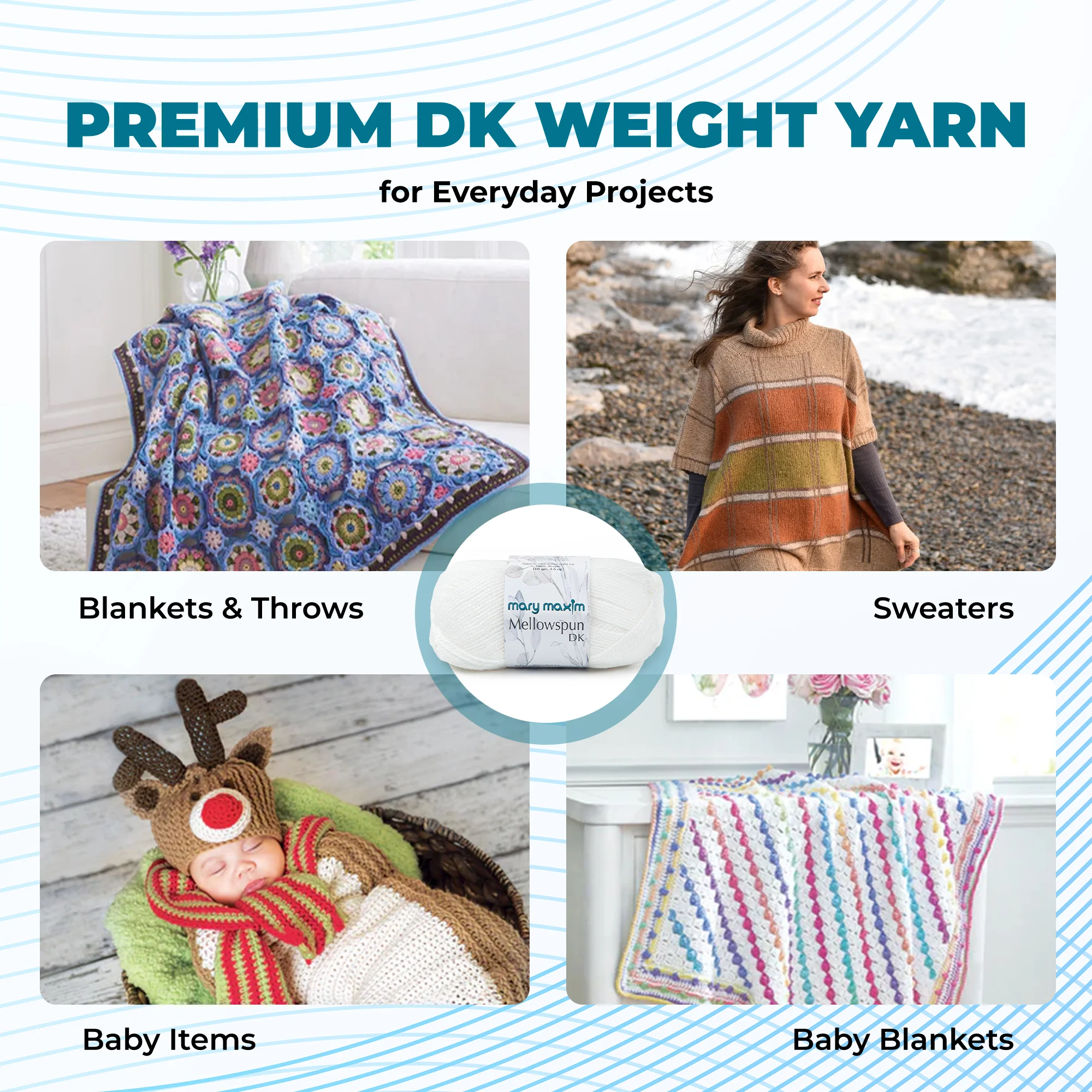 Mary Maxim Mellowspun DK Yarn - Image 116