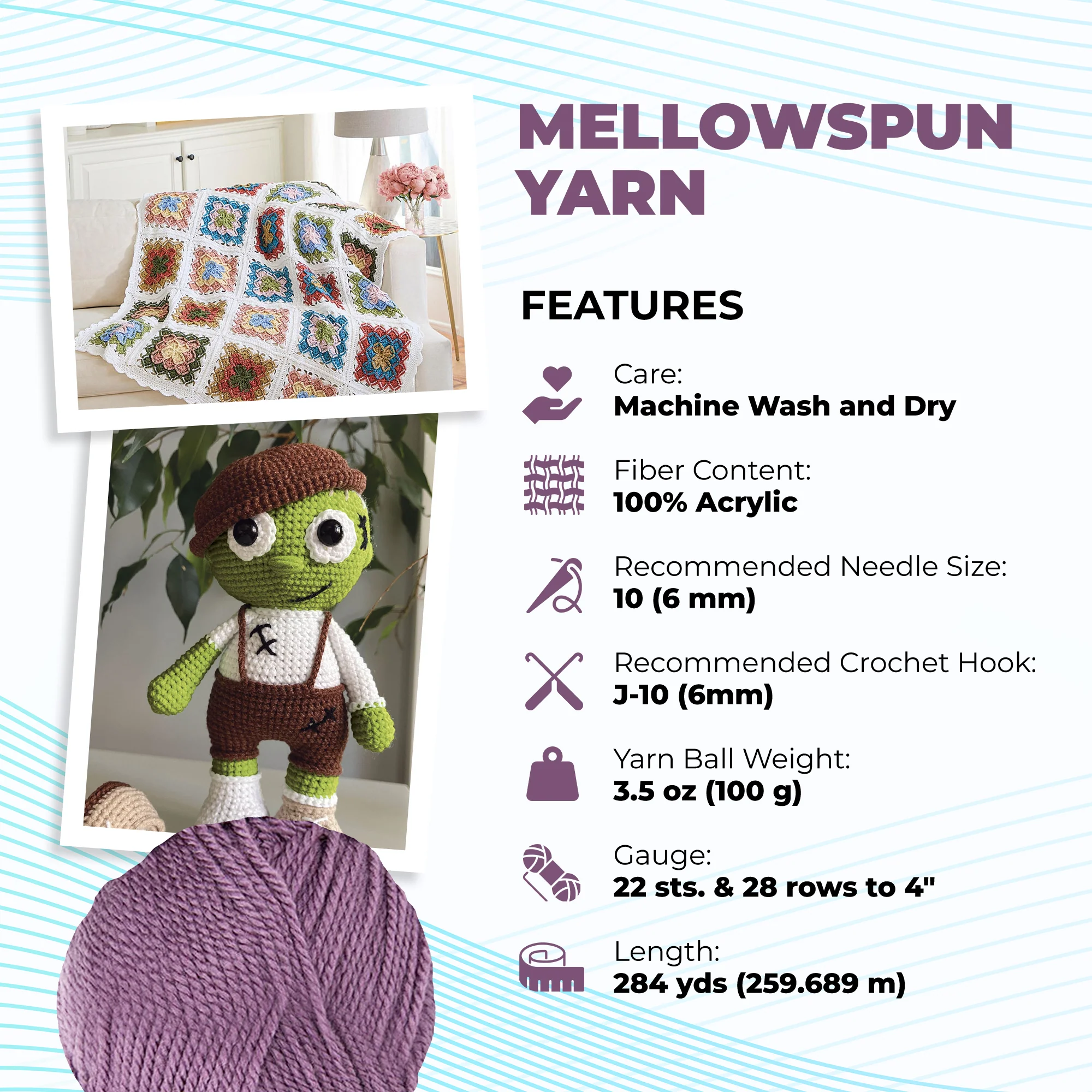 Mary Maxim Mellowspun DK Yarn - Image 120