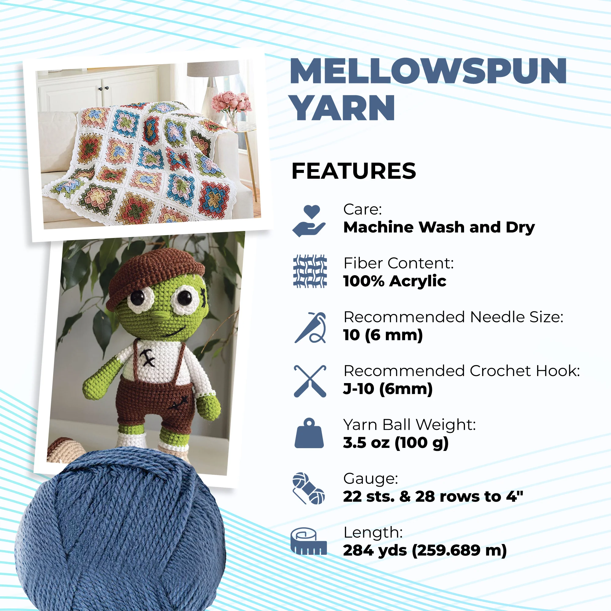 Mary Maxim Mellowspun DK Yarn - Image 134