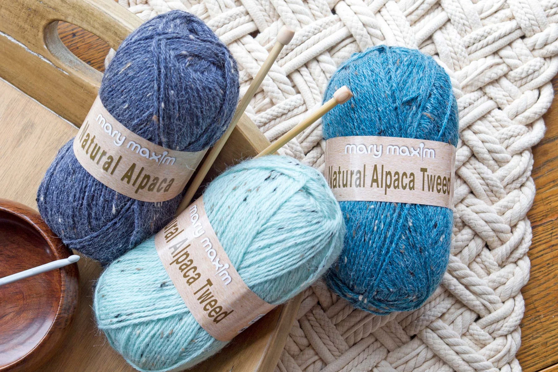 Mary Maxim Natural Alpaca Tweed - Image 3