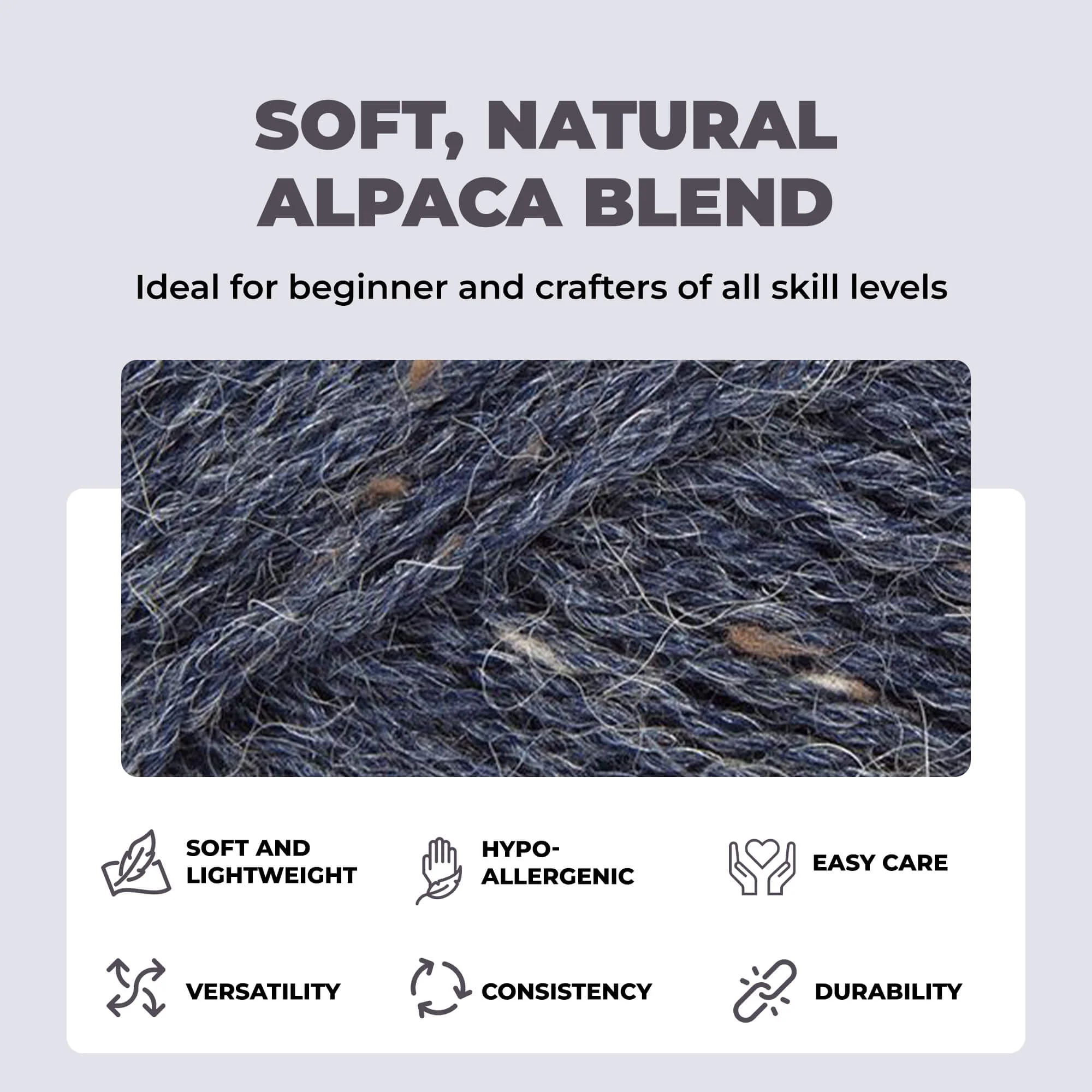 Mary Maxim Natural Alpaca Tweed - Image 49