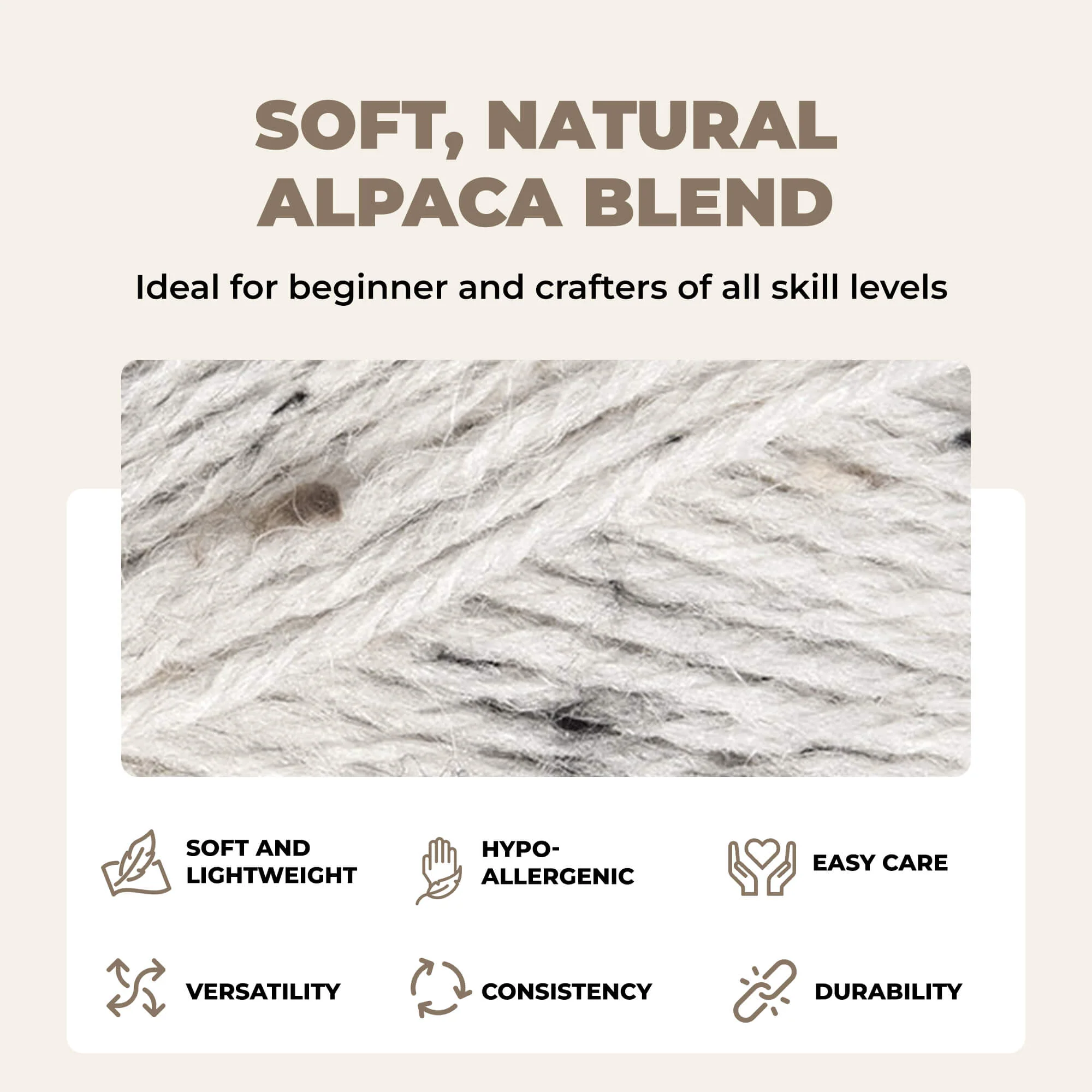 Mary Maxim Natural Alpaca Tweed - Image 63