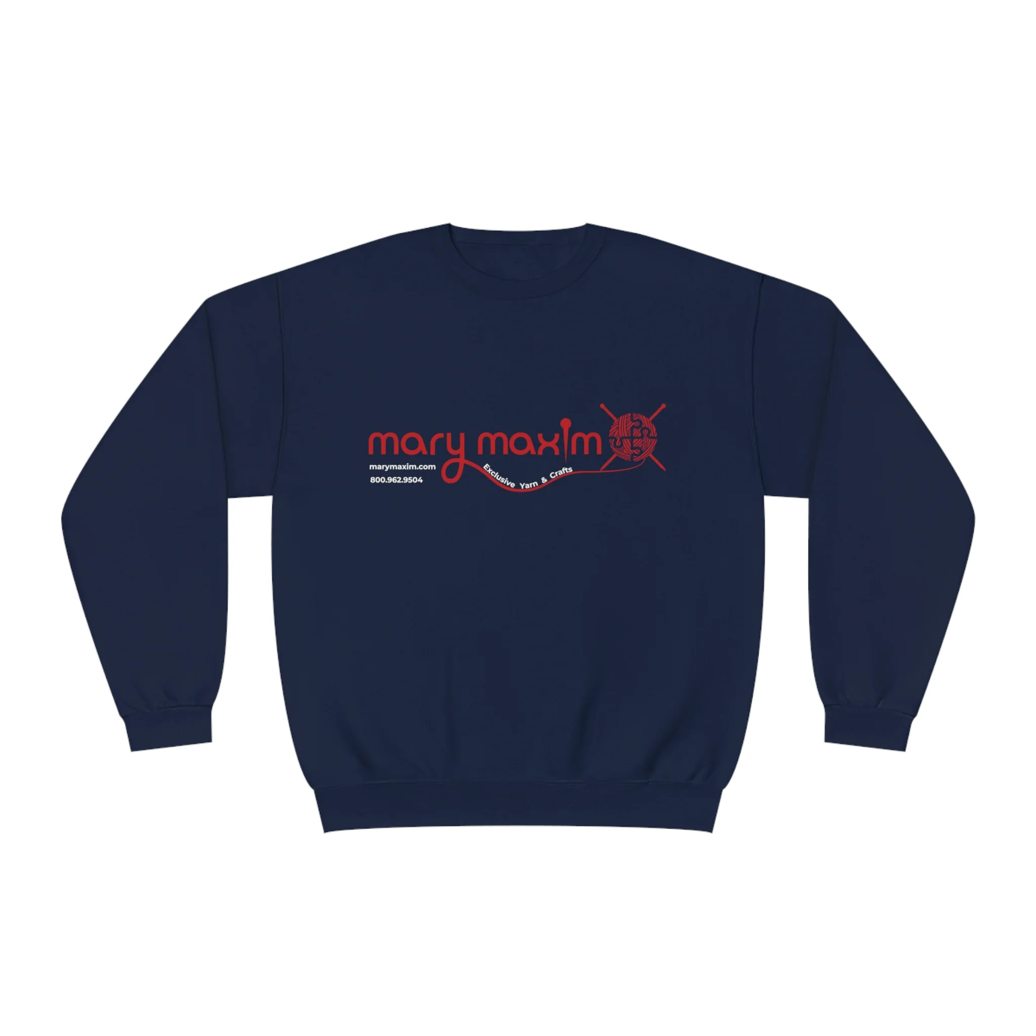 Mary Maxim Crewneck Sweatshirt - Red Logo - Unisex - Image 13