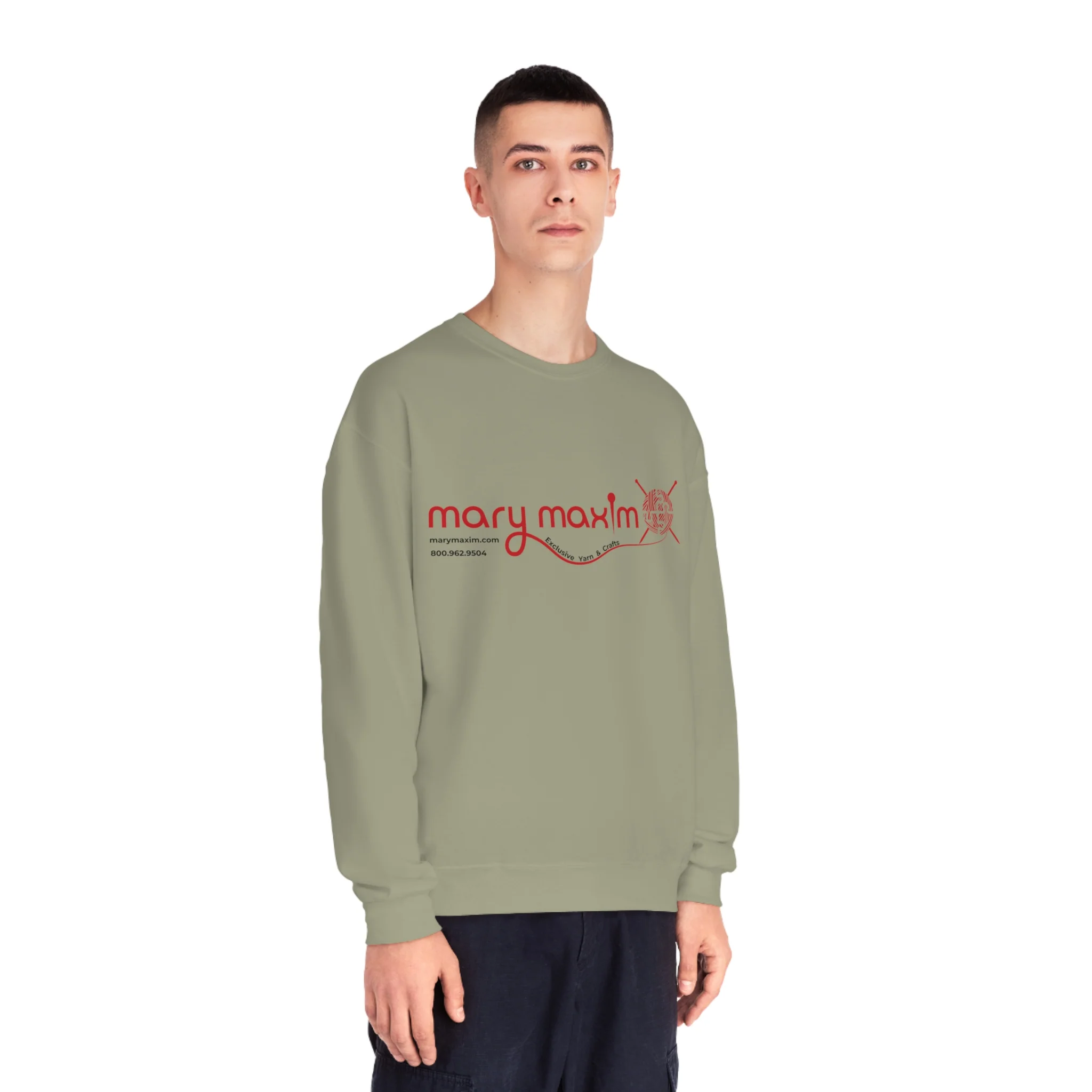 Mary Maxim Crewneck Sweatshirt - Red Logo - Unisex - Image 15