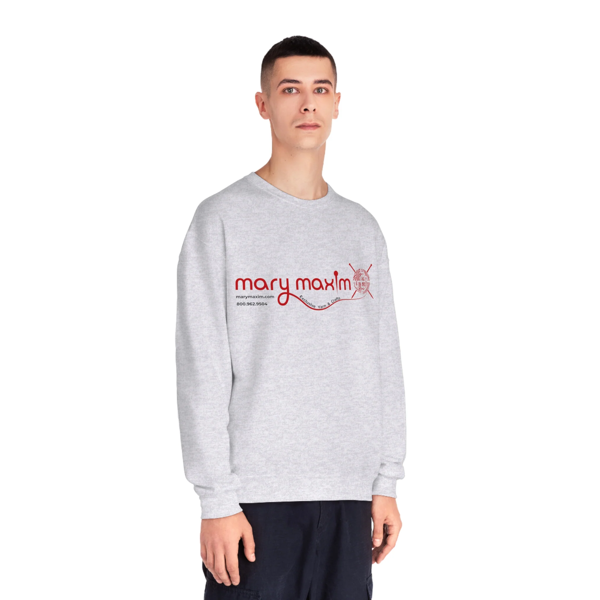 Mary Maxim Crewneck Sweatshirt - Red Logo - Unisex - Image 18