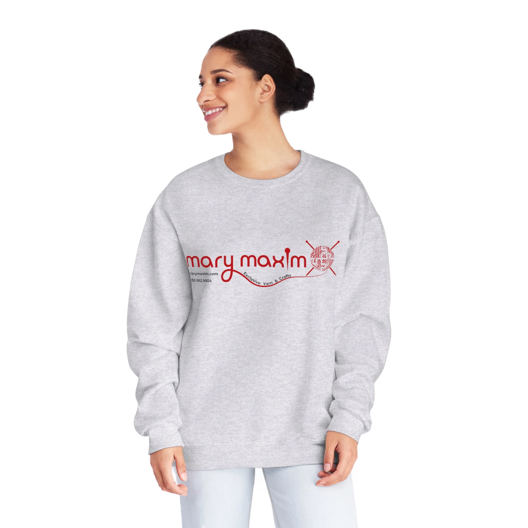 Mary Maxim Crewneck Sweatshirt - Red Logo - Unisex - Image 19