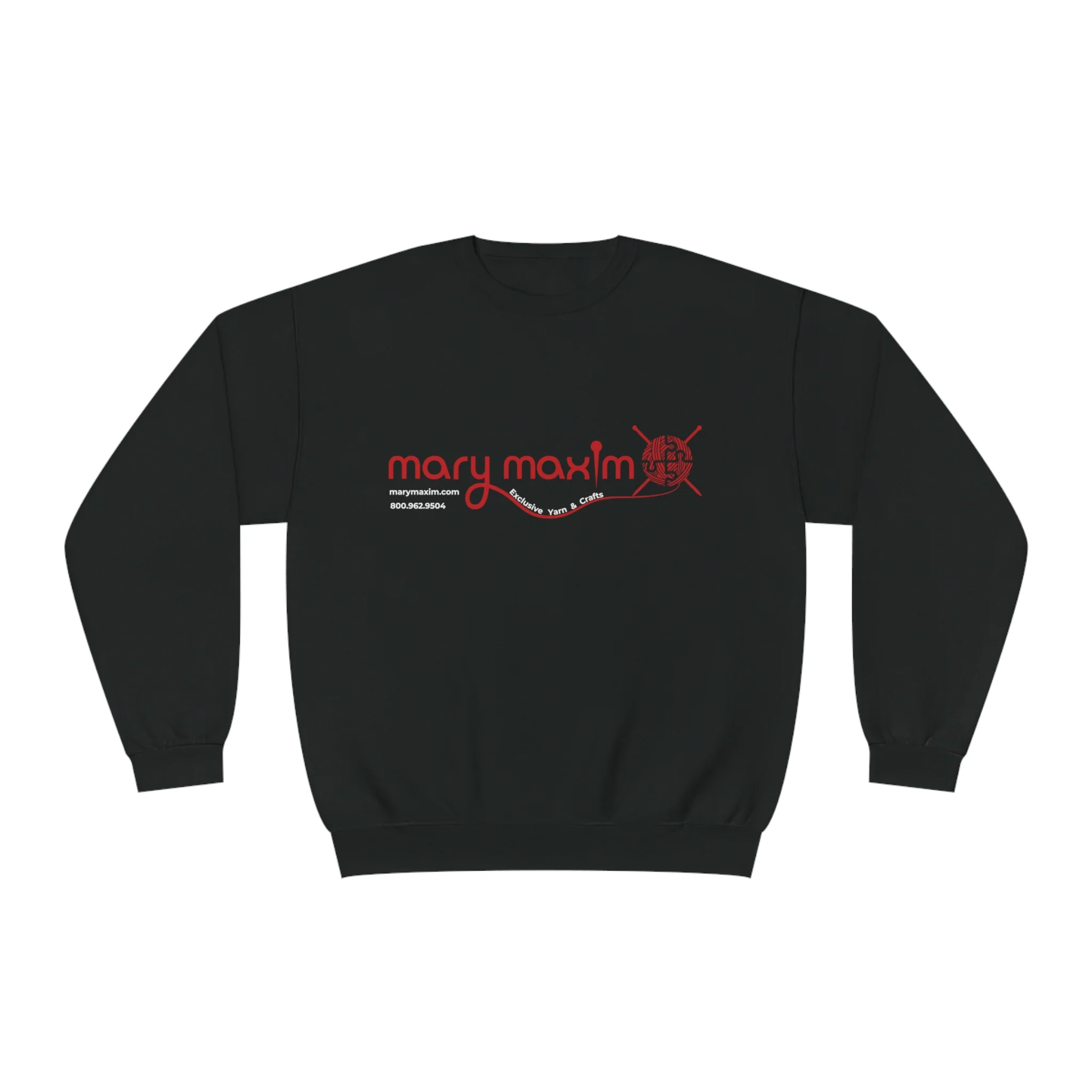 Mary Maxim Crewneck Sweatshirt - Red Logo - Unisex - Image 2