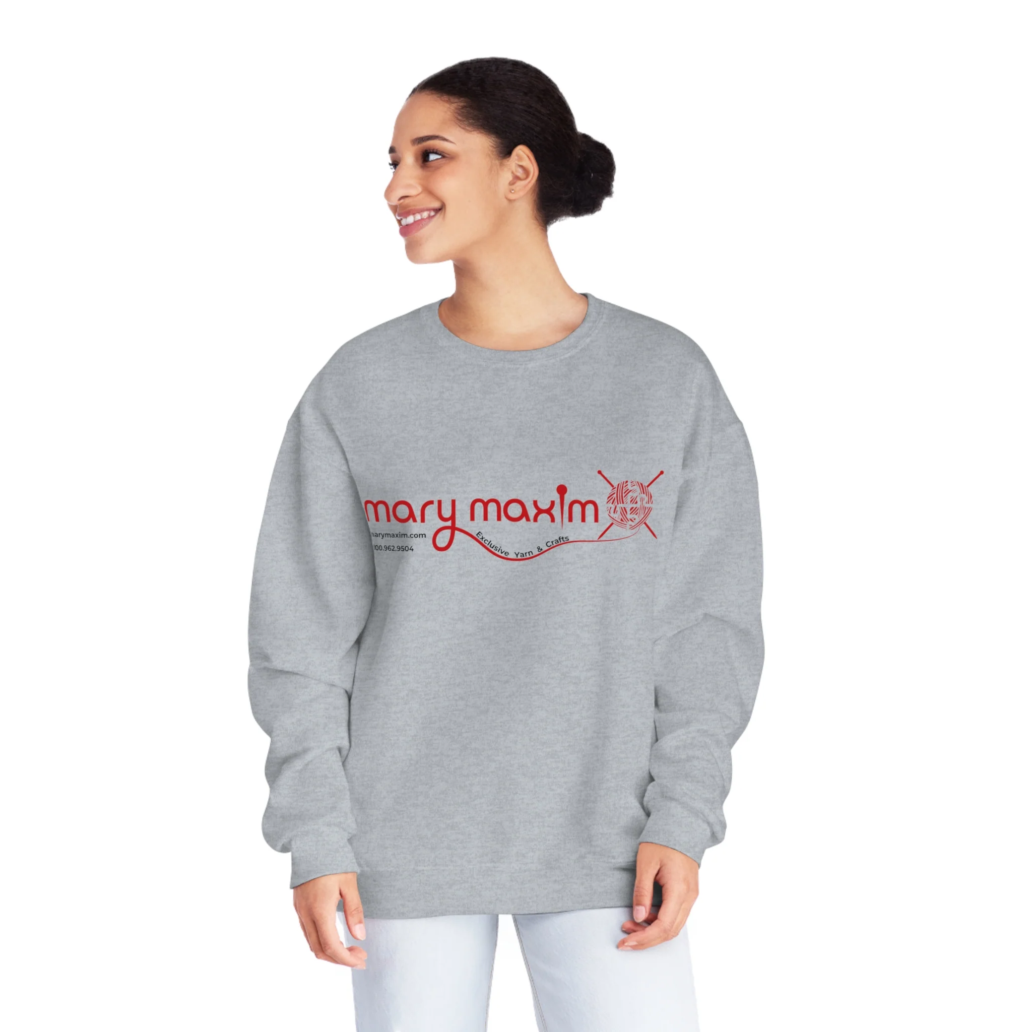Mary Maxim Crewneck Sweatshirt - Red Logo - Unisex - Image 22