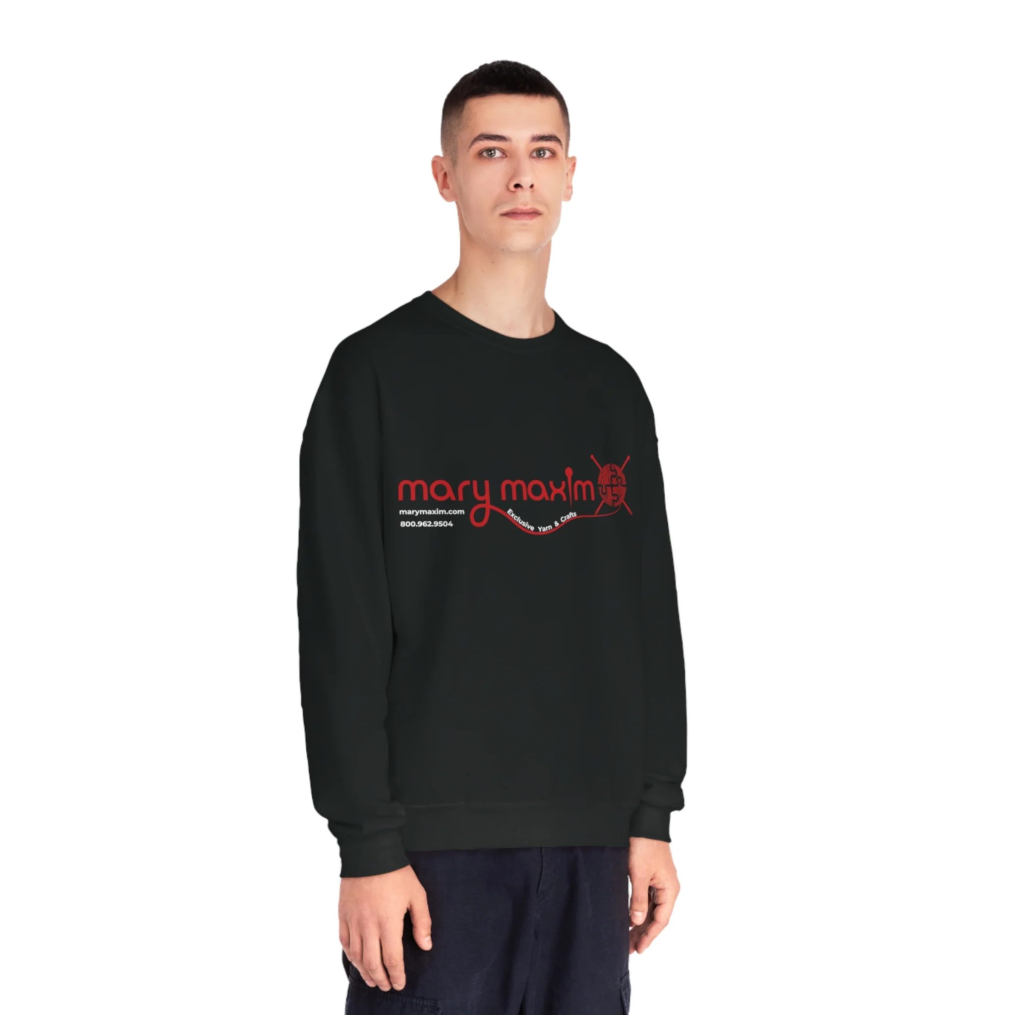 Mary Maxim Crewneck Sweatshirt - Red Logo - Unisex - Image 24