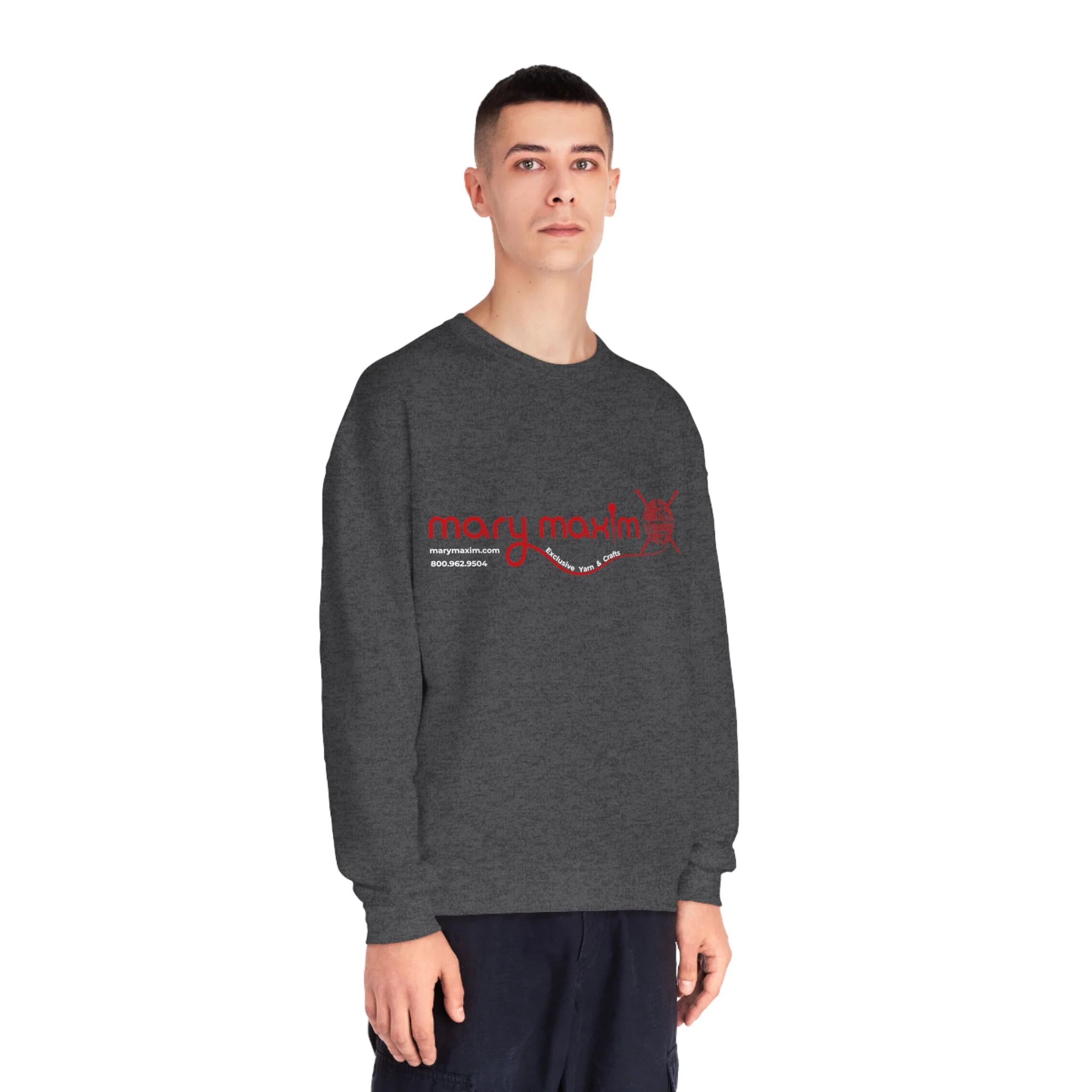 Mary Maxim Crewneck Sweatshirt - Red Logo - Unisex - Image 26