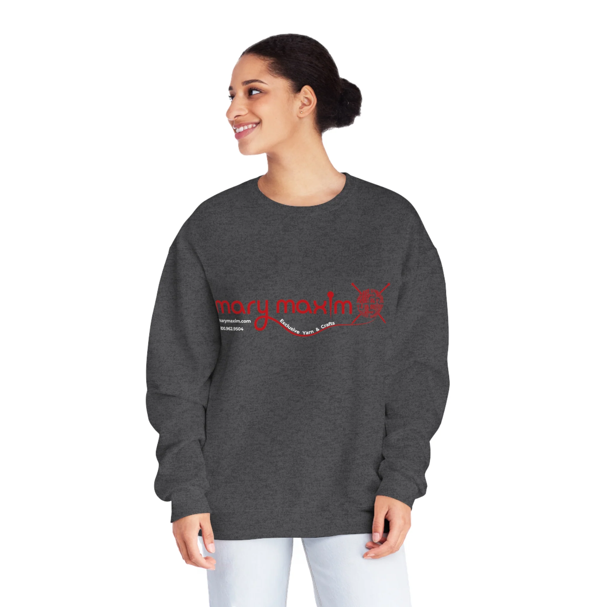 Mary Maxim Crewneck Sweatshirt - Red Logo - Unisex - Image 27