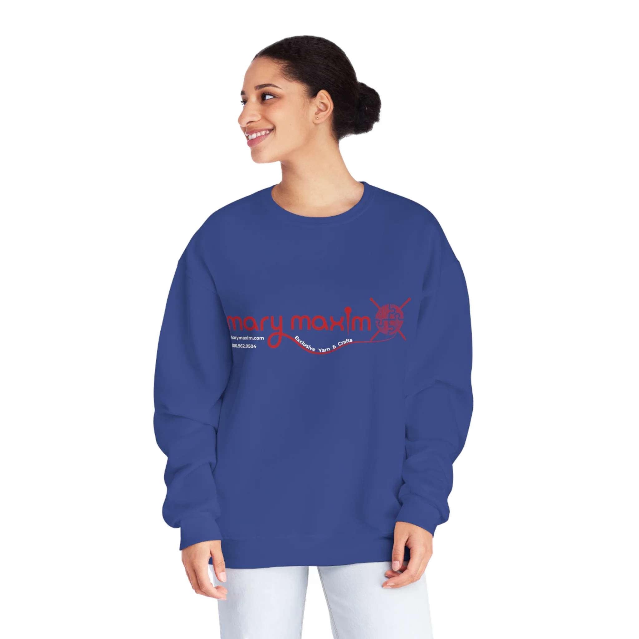 Mary Maxim Crewneck Sweatshirt - Red Logo - Unisex - Image 39