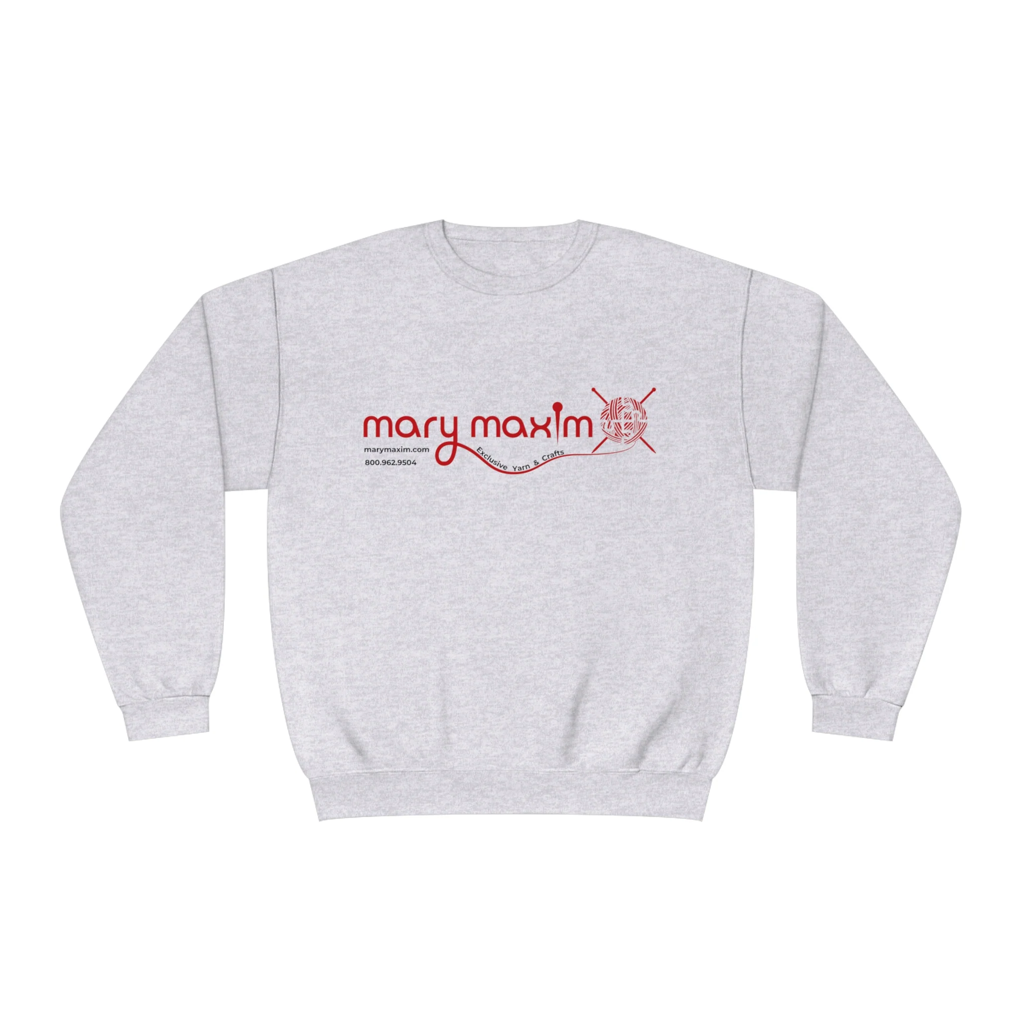 Mary Maxim Crewneck Sweatshirt - Red Logo - Unisex - Image 4