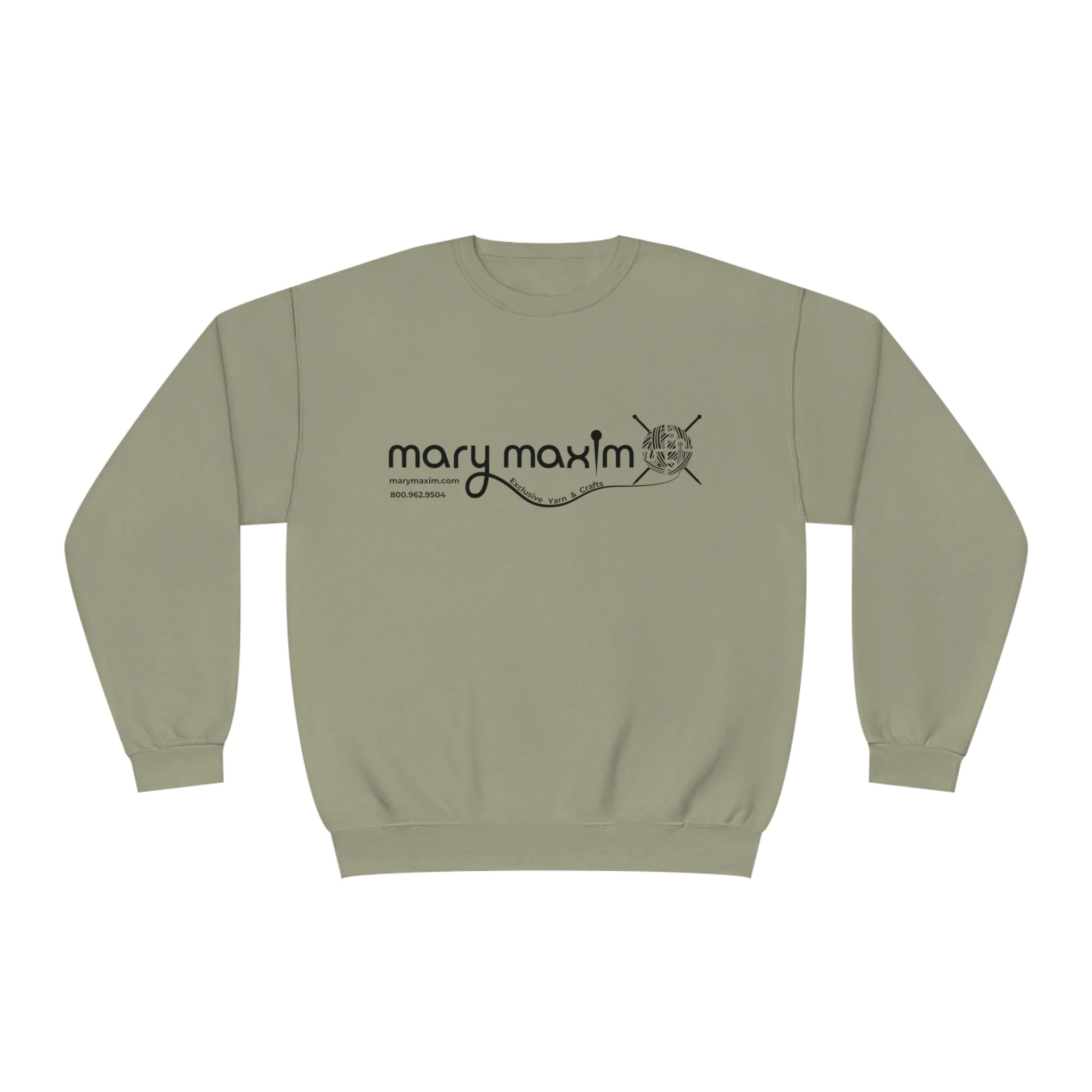 Mary Maxim Crewneck Sweatshirt - White & Black Logo - Unisex - Image 10