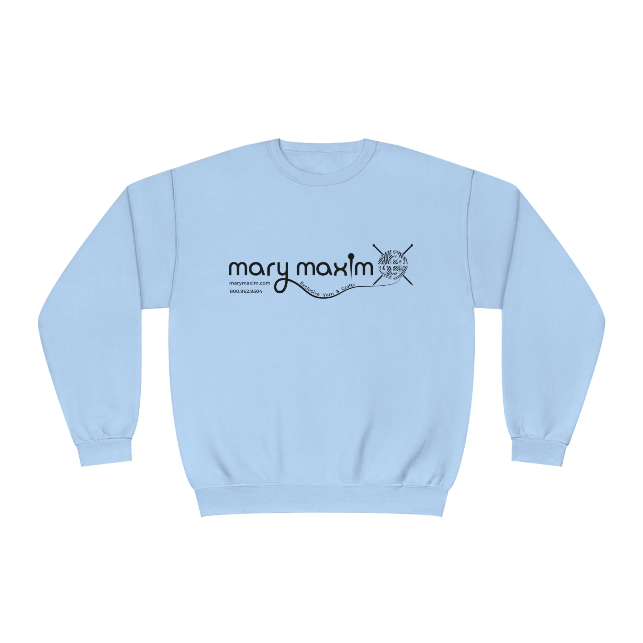 Mary Maxim Crewneck Sweatshirt - White & Black Logo - Unisex - Image 11