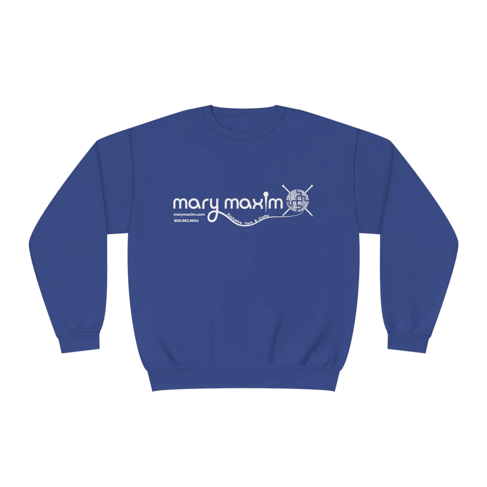 Mary Maxim Crewneck Sweatshirt - White & Black Logo - Unisex - Image 12