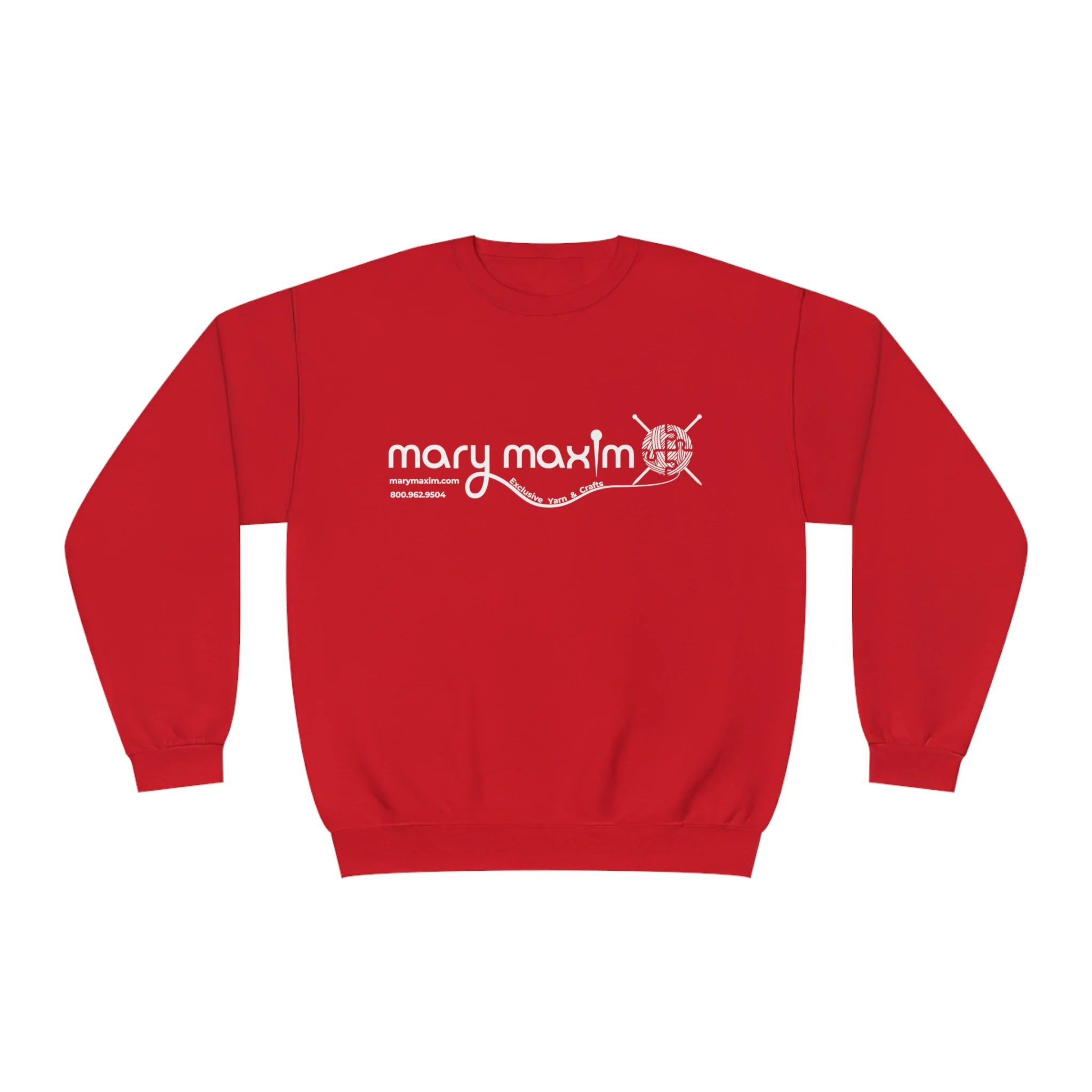 Mary Maxim Crewneck Sweatshirt - White & Black Logo - Unisex - Image 14