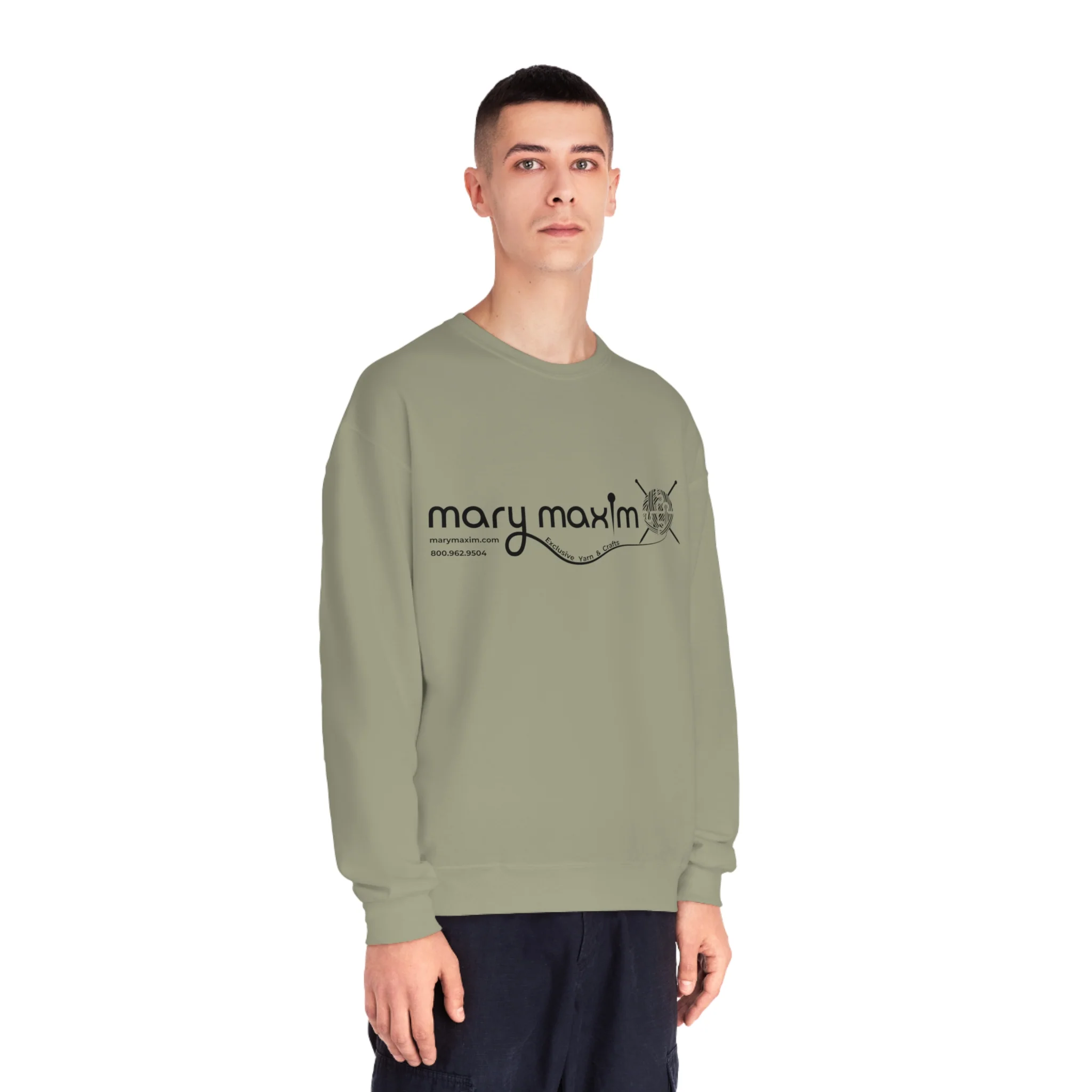 Mary Maxim Crewneck Sweatshirt - White & Black Logo - Unisex - Image 41