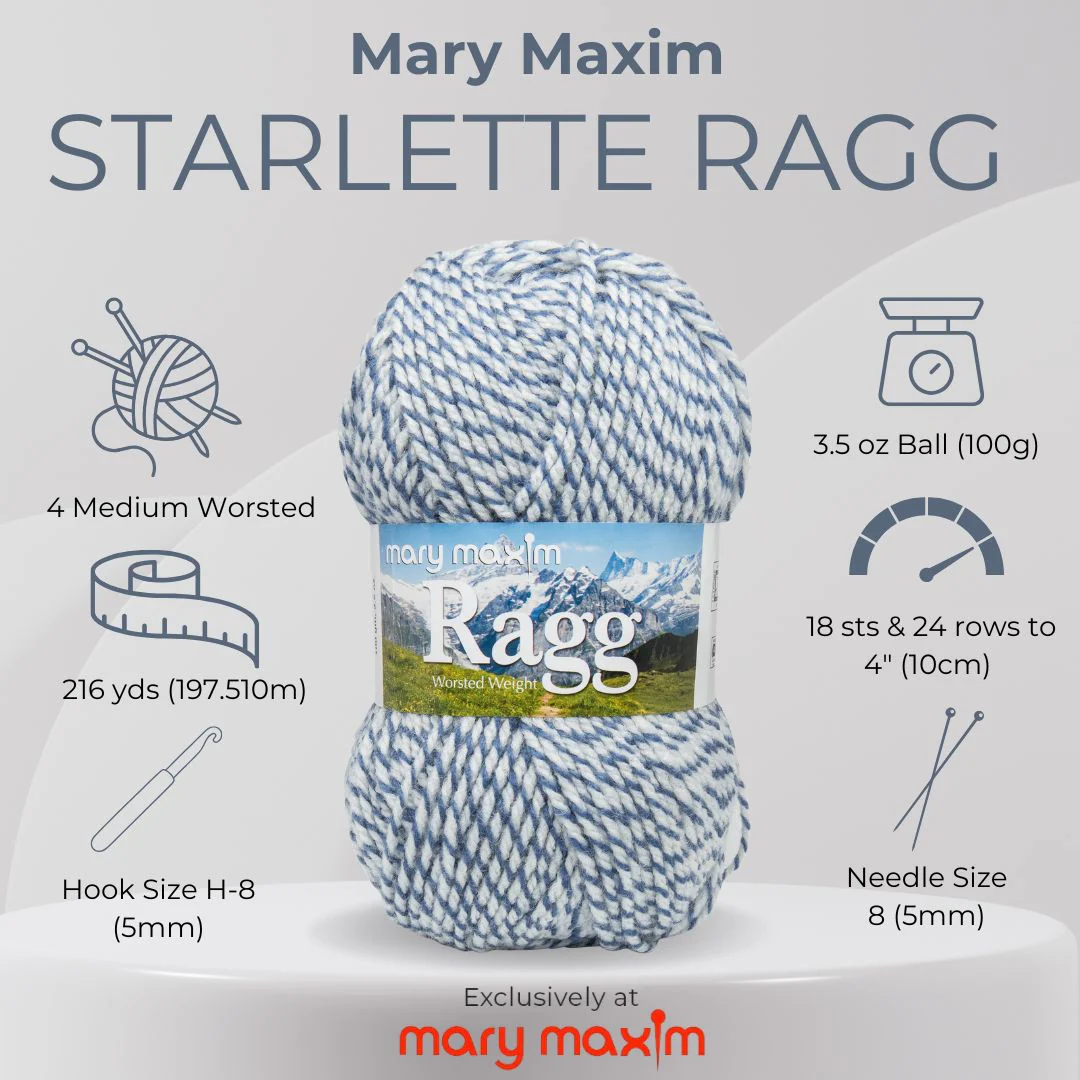 Mary Maxim Starlette Ragg Yarn - Image 29