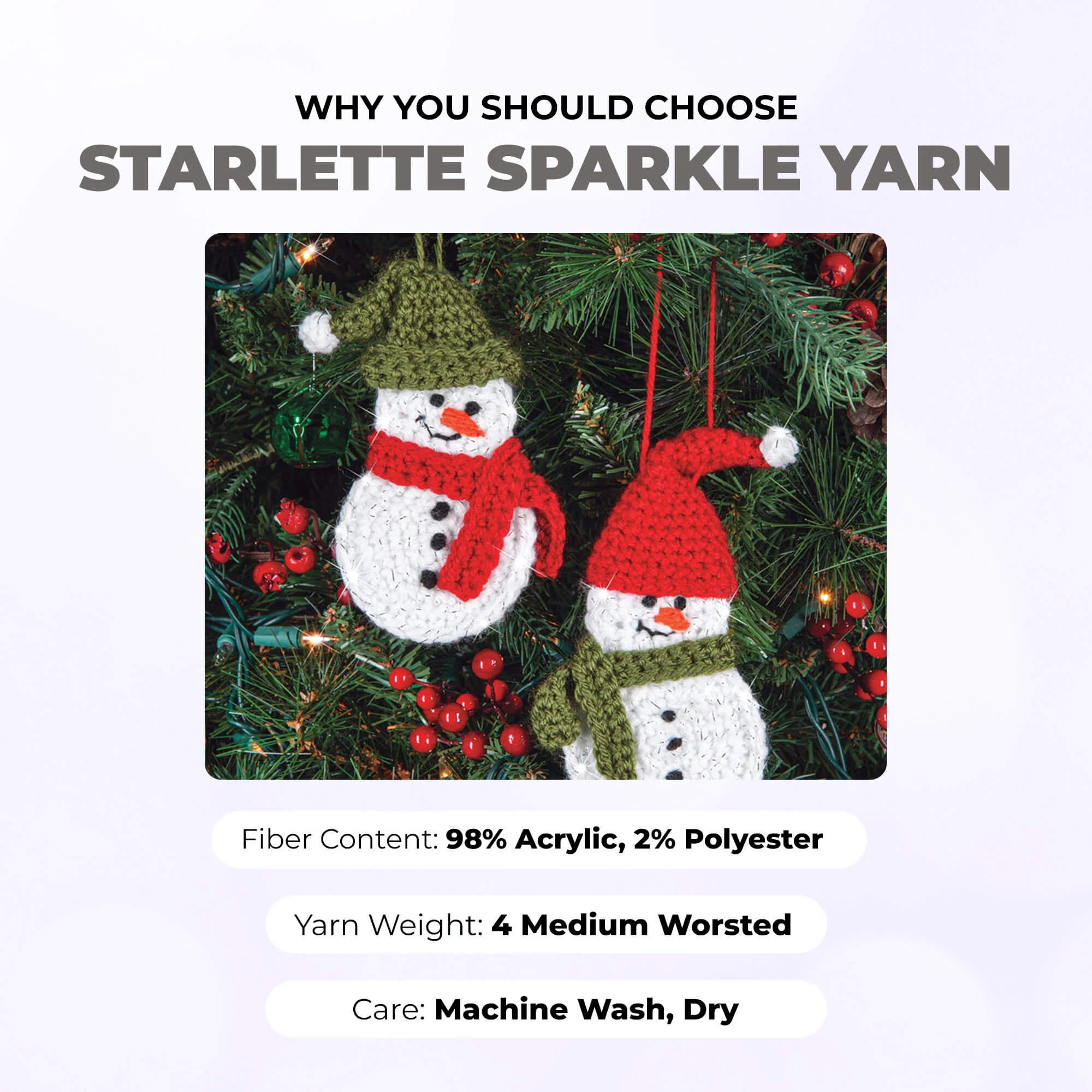 Mary Maxim Starlette Sparkle Yarn - Image 100