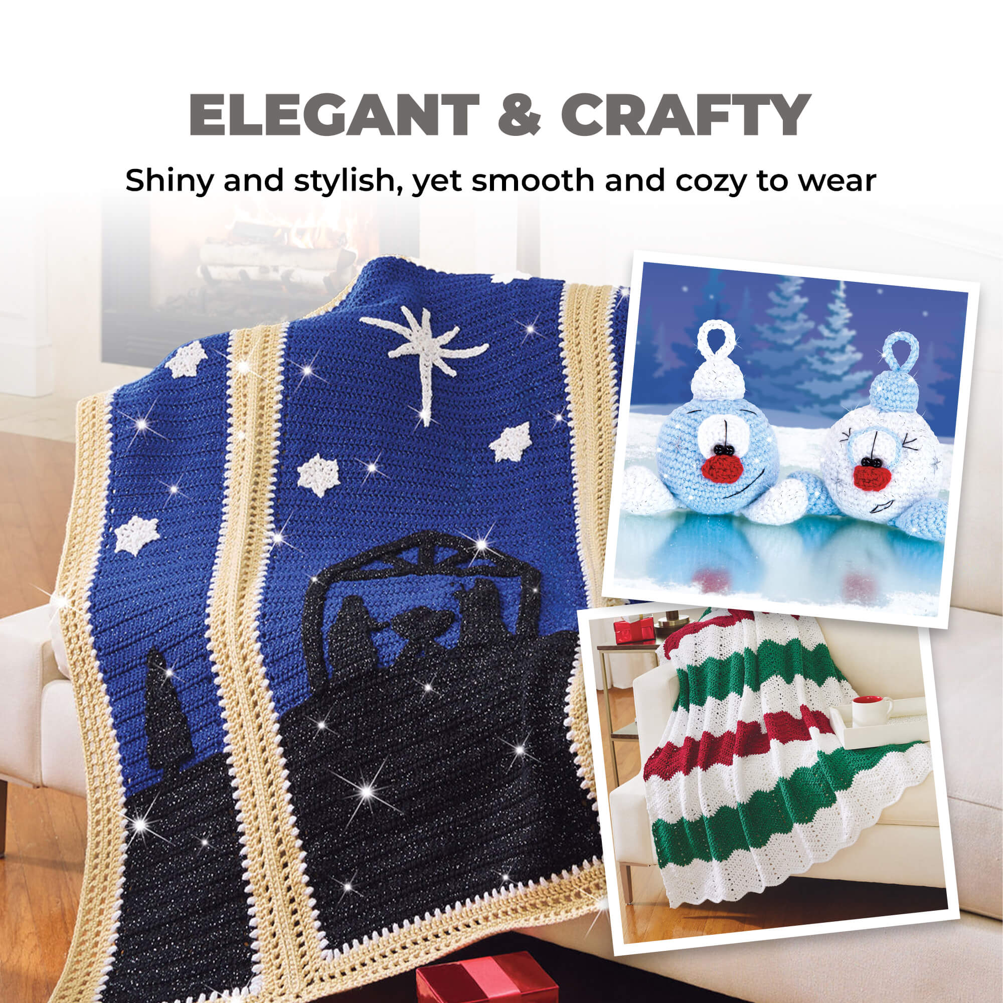 Mary Maxim Starlette Sparkle Yarn - Image 101