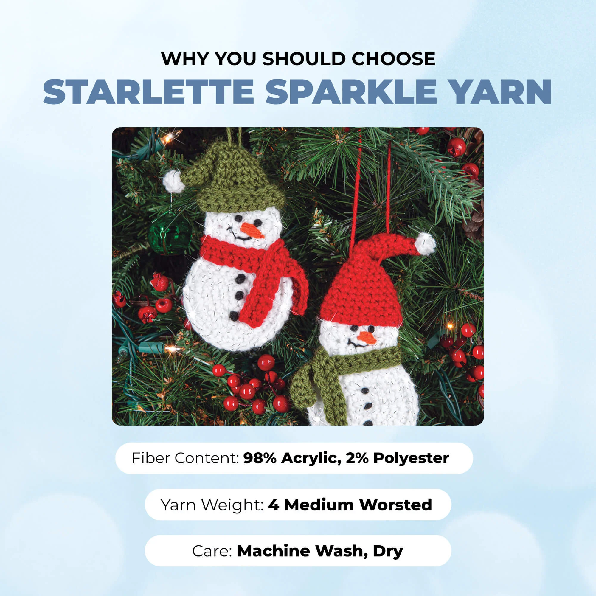 Mary Maxim Starlette Sparkle Yarn - Image 52