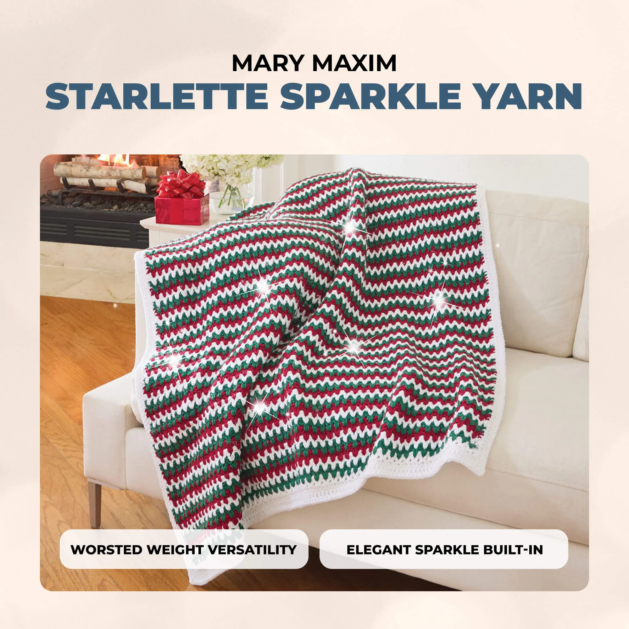 Mary Maxim Starlette Sparkle Yarn - Image 55