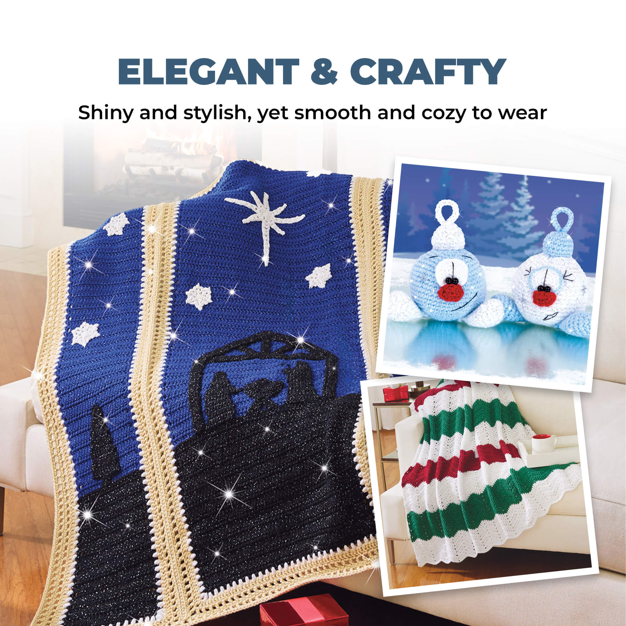 Mary Maxim Starlette Sparkle Yarn - Image 57