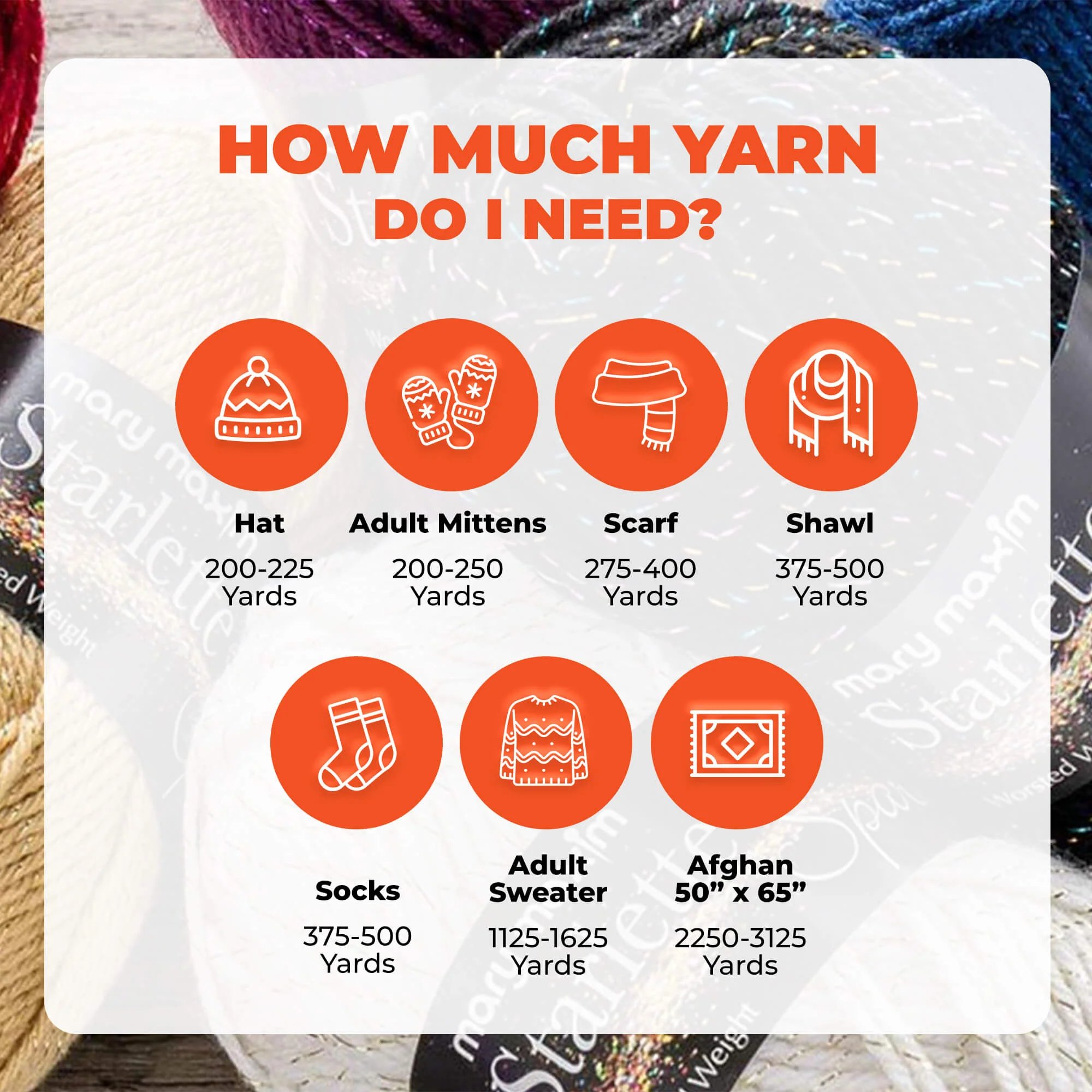 Mary Maxim Starlette Sparkle Yarn - Image 78