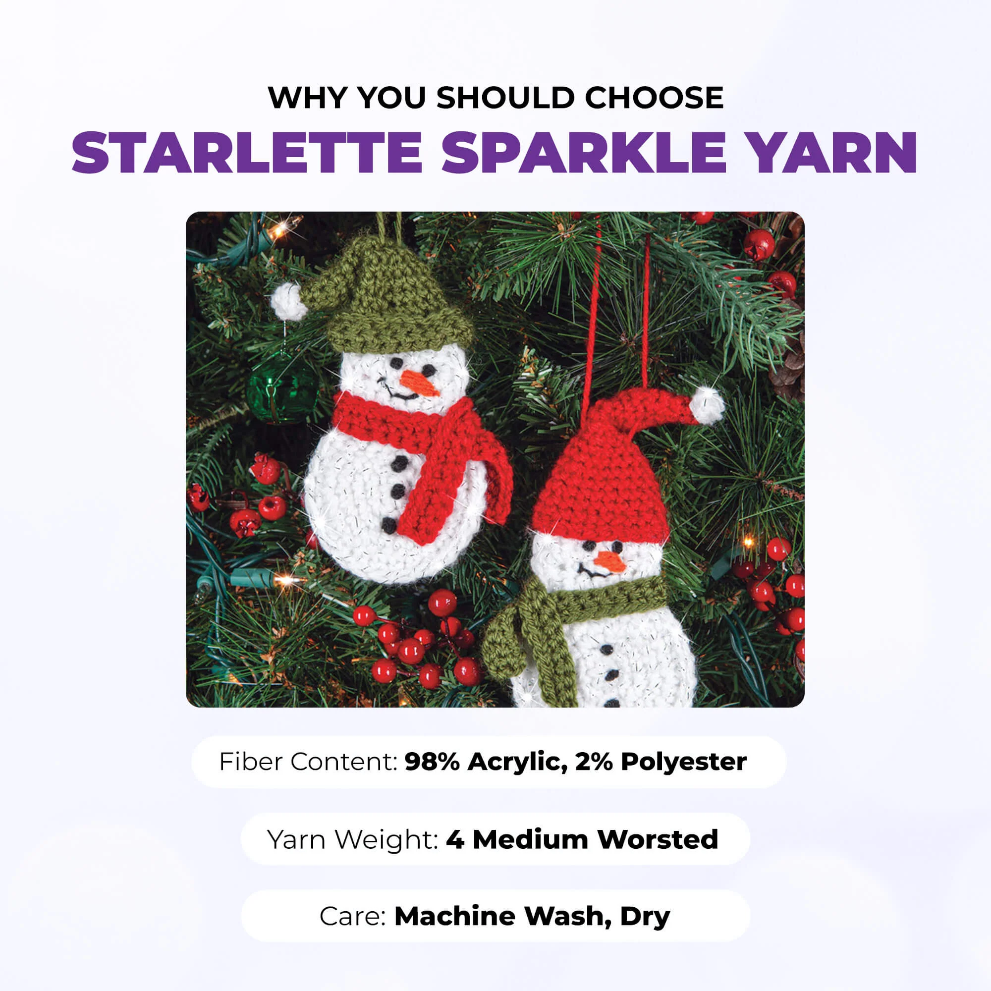 Mary Maxim Starlette Sparkle Yarn - Image 80