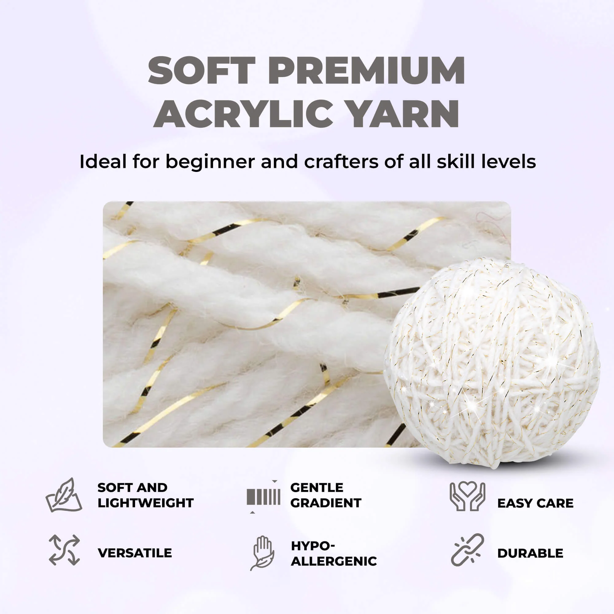 Mary Maxim Starlette Sparkle Yarn - Image 94
