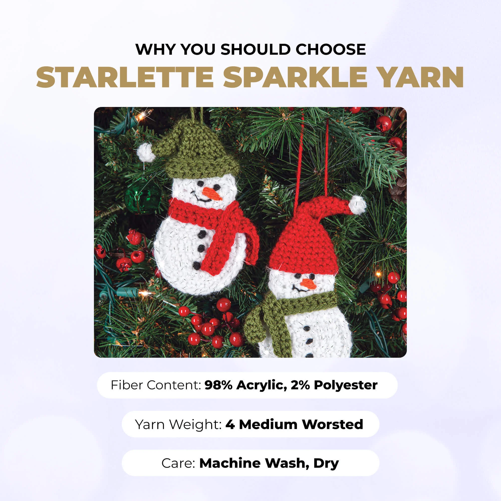 Mary Maxim Starlette Sparkle Yarn - Image 95