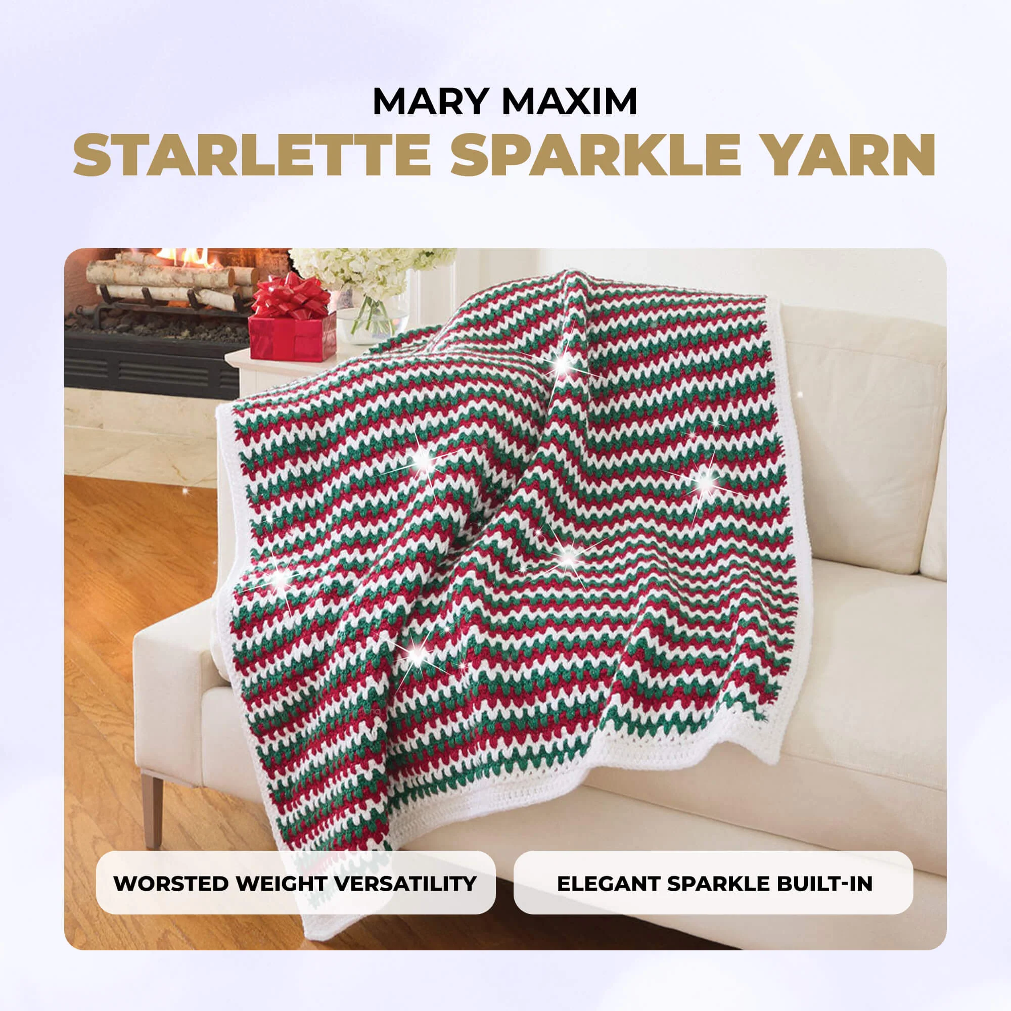 Mary Maxim Starlette Sparkle Yarn - Image 97