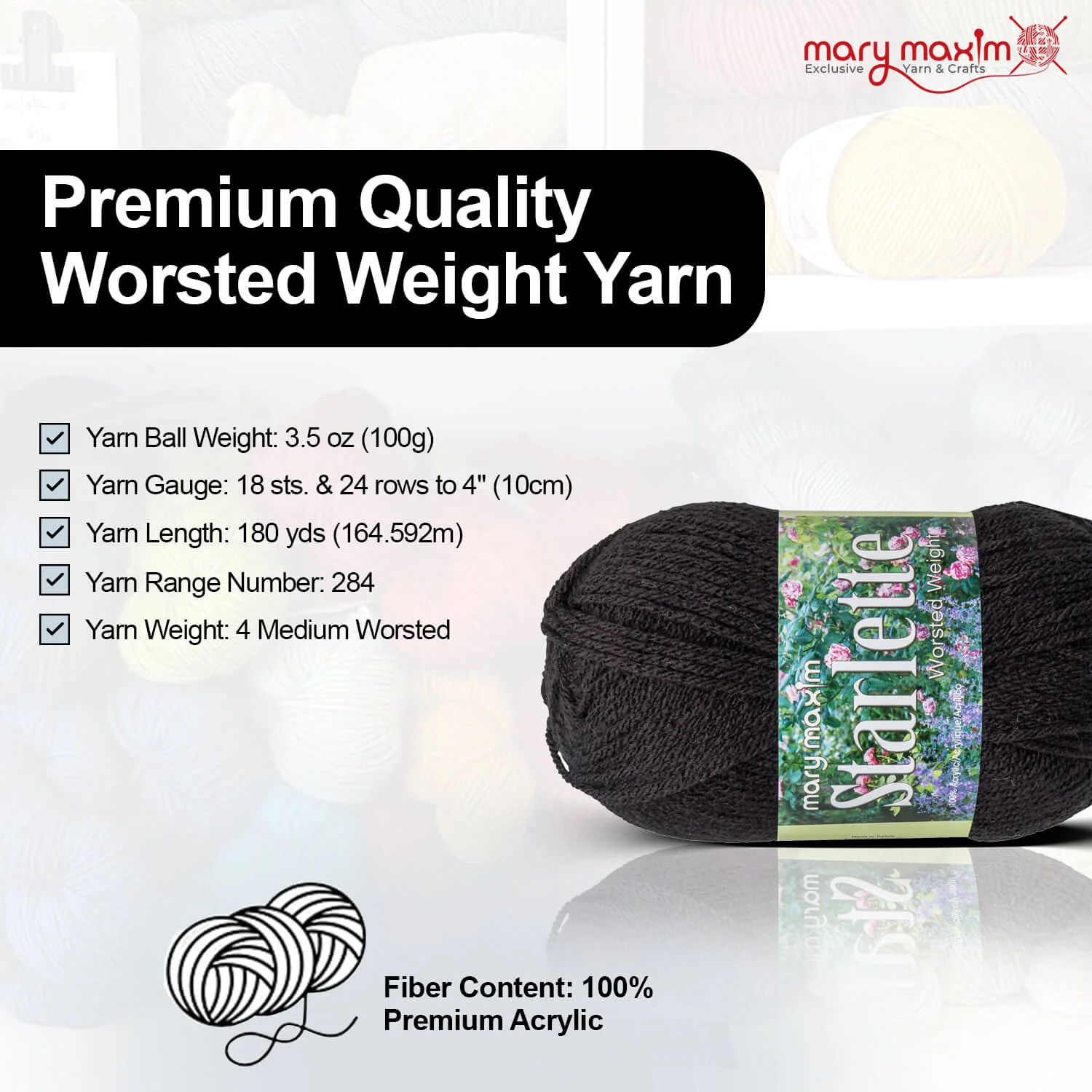 Mary Maxim Starlette Yarn - Image 103