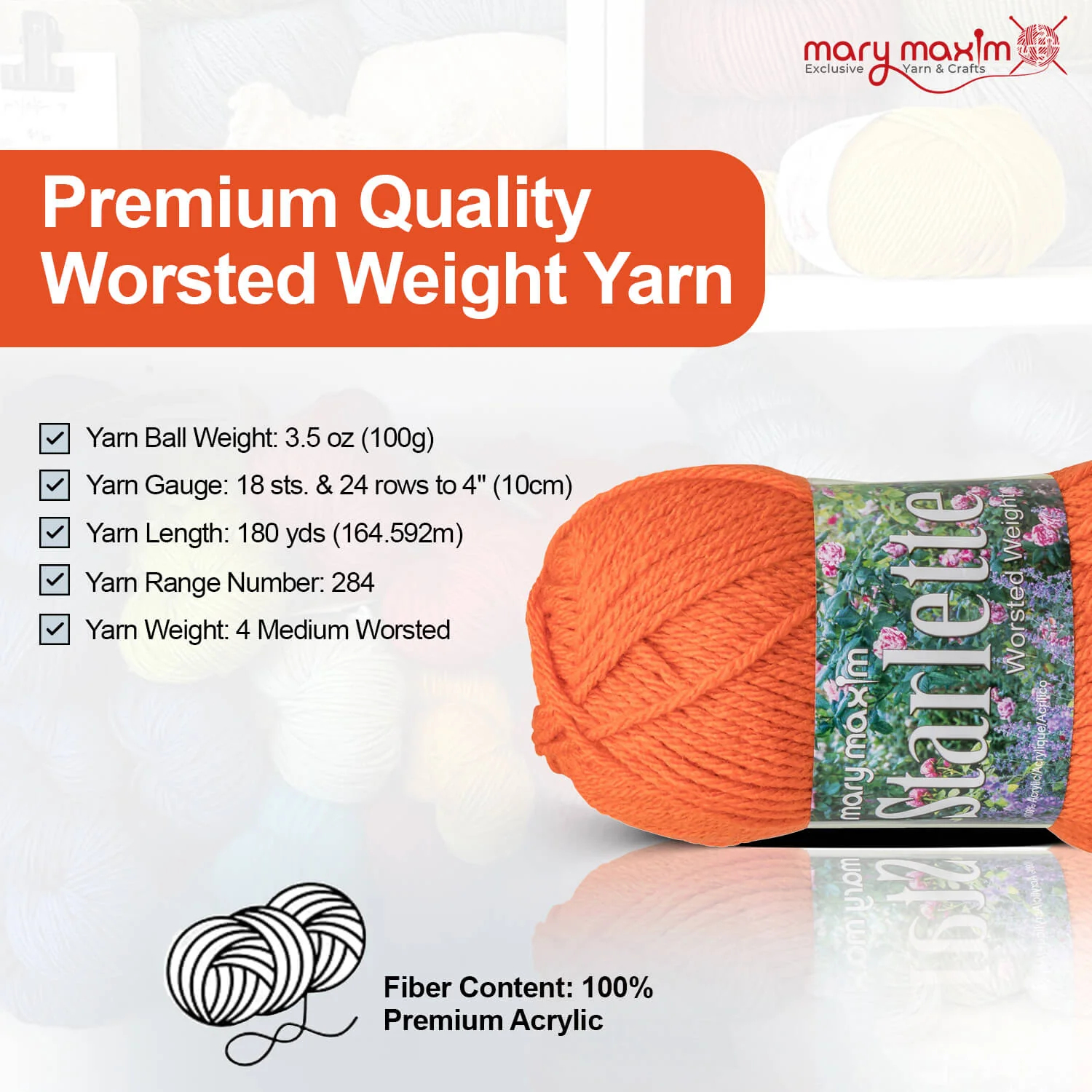 Mary Maxim Starlette Yarn - Image 104