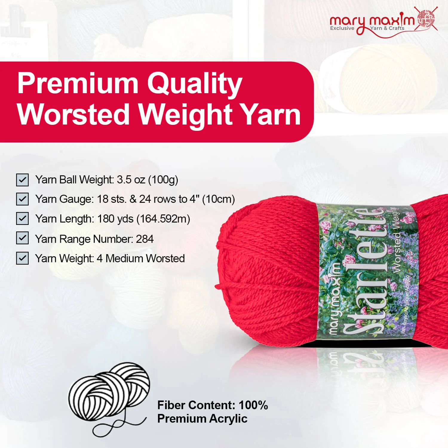 Mary Maxim Starlette Yarn - Image 106