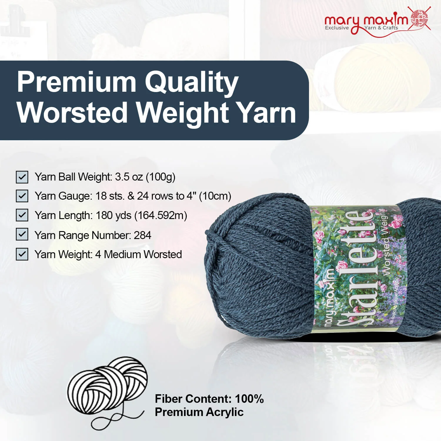 Mary Maxim Starlette Yarn - Image 111