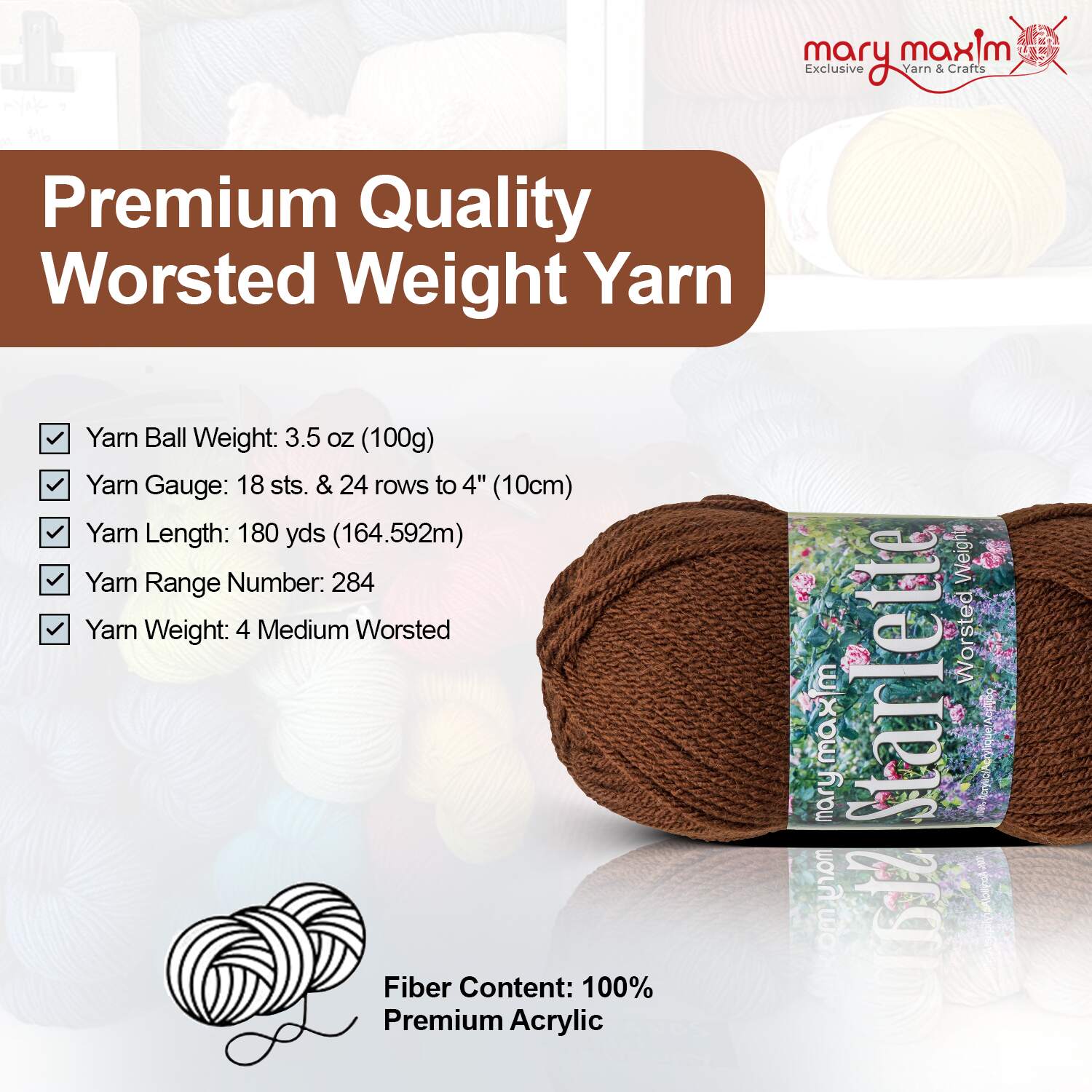 Mary Maxim Starlette Yarn - Image 117