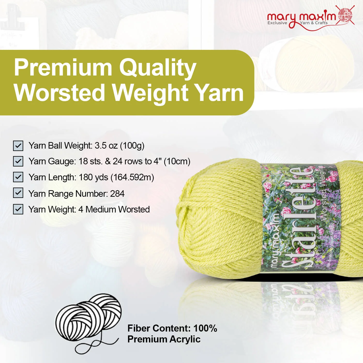 Mary Maxim Starlette Yarn - Image 119
