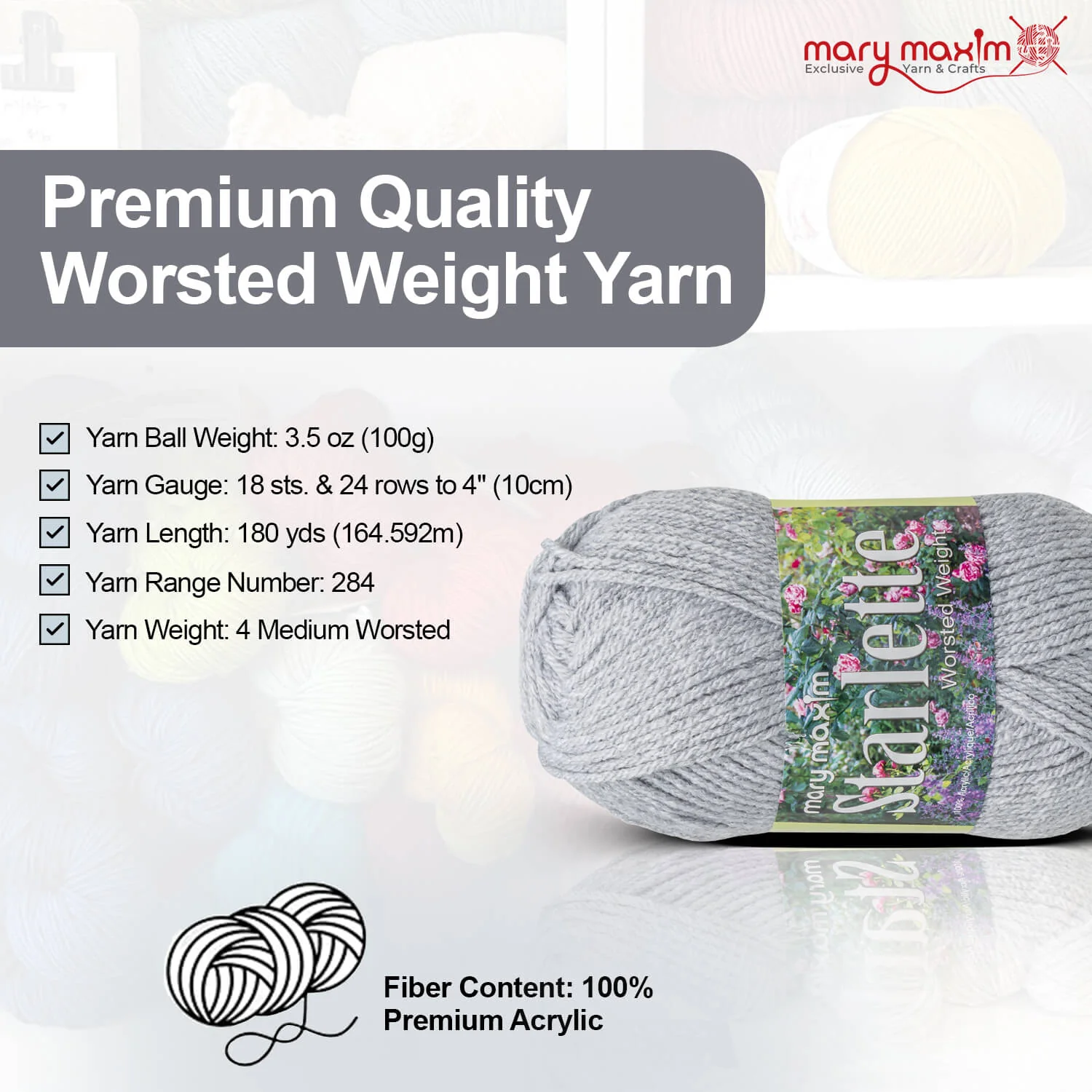 Mary Maxim Starlette Yarn - Image 121