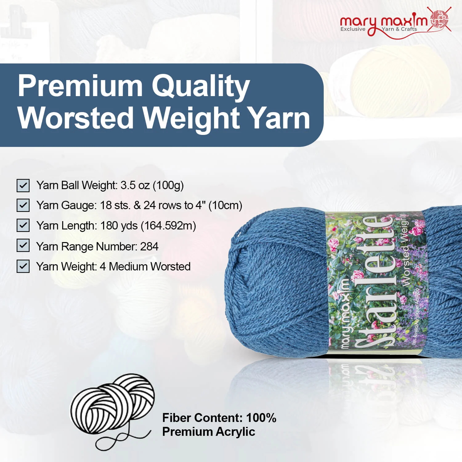 Mary Maxim Starlette Yarn - Image 143