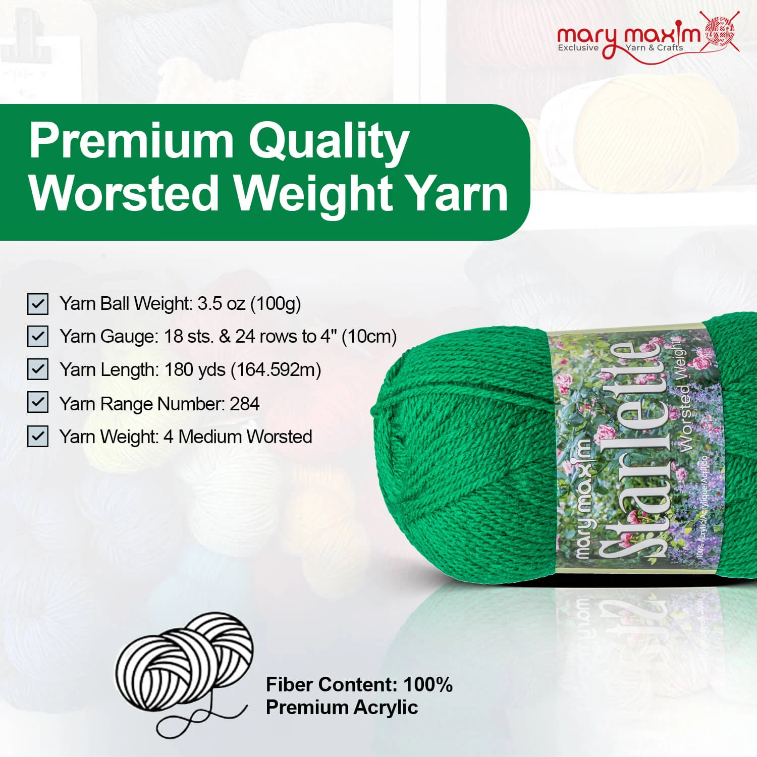 Mary Maxim Starlette Yarn - Image 147