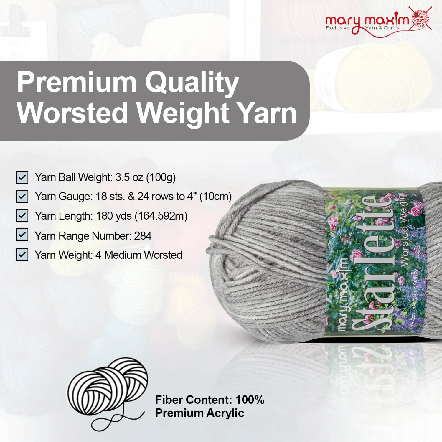 Mary Maxim Starlette Yarn - Image 151
